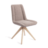Jesper Home Eetkamerstoel 'Umedo' Revolve Oak Bleach, kleur Grainy Greige