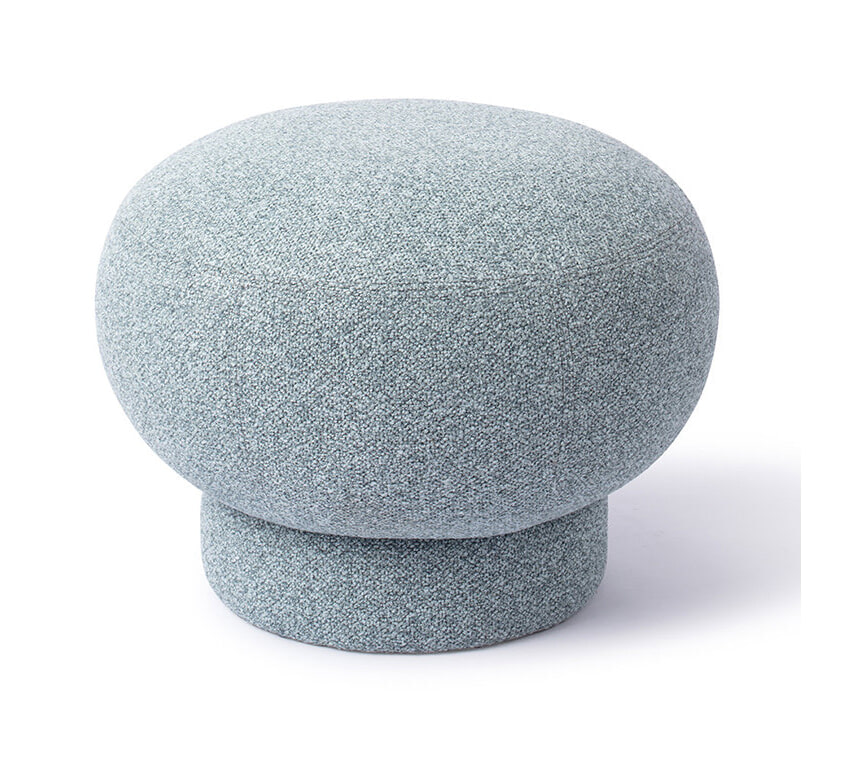 Jesper Home Poef 'Anoo' 55cm, kleur Blue Dust