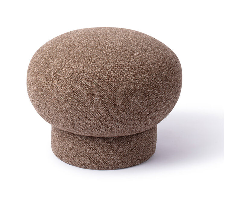 Jesper Home Poef 'Anoo' 45cm, kleur Mocha Mist