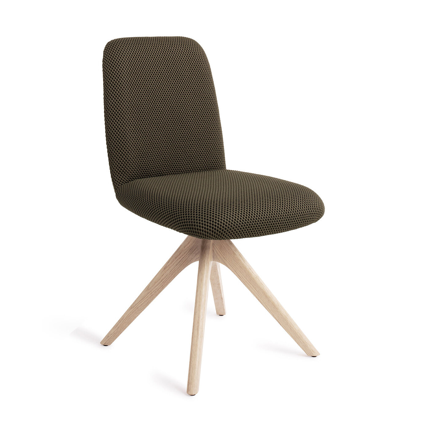 Jesper Home Eetkamerstoel Taiwa Revolve Oak Bleach - Jungle Jewel