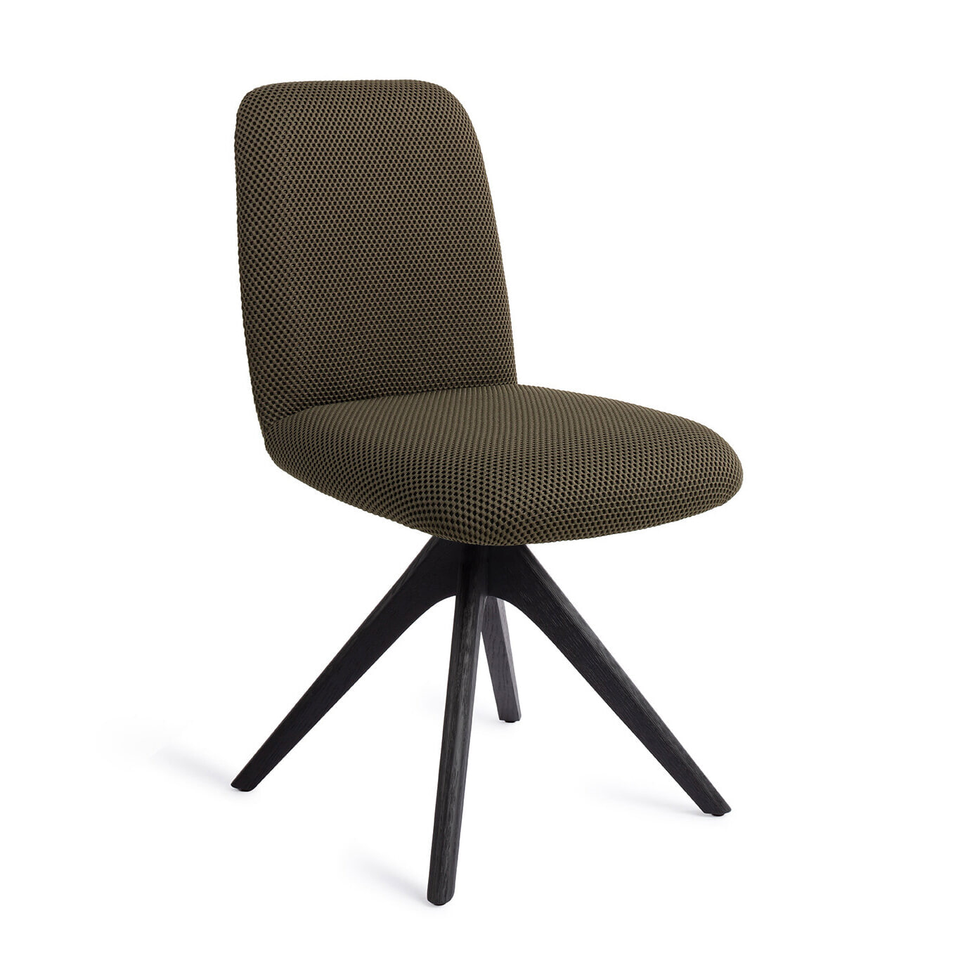 Jesper Home Eetkamerstoel Taiwa Revolve Oak Black - Jungle Jewel