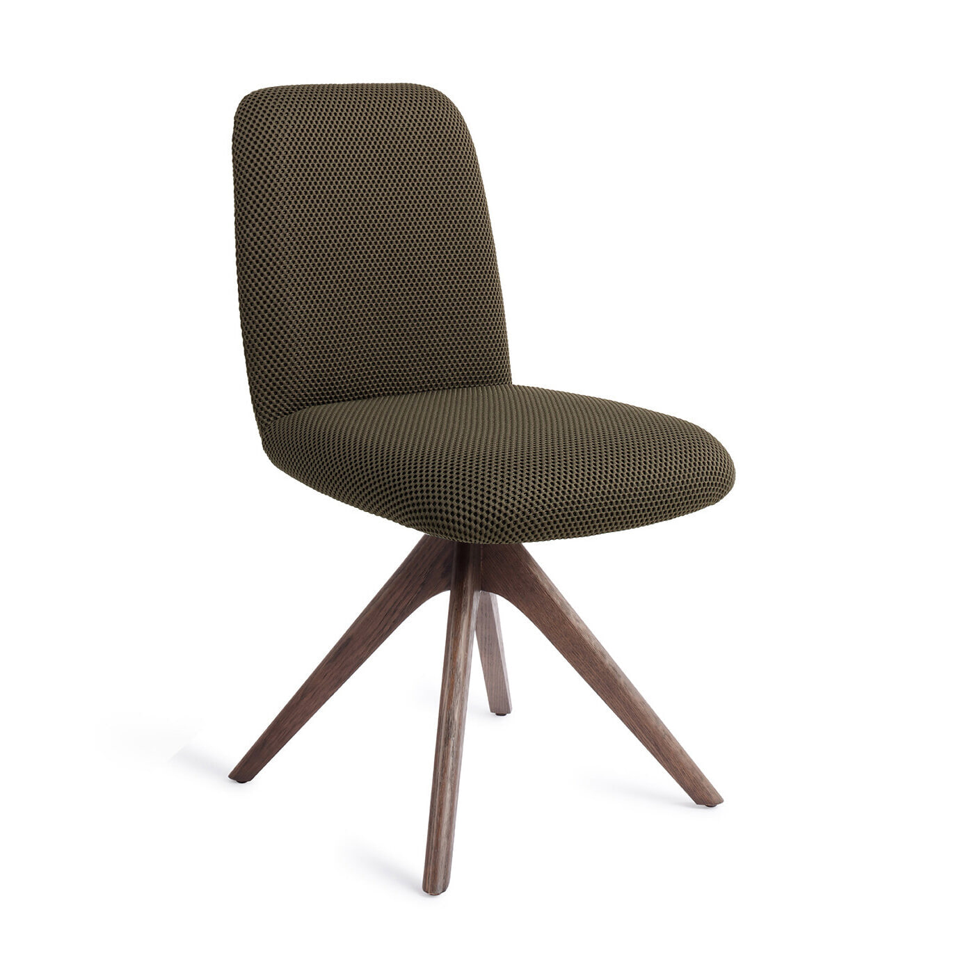 Jesper Home Eetkamerstoel Taiwa Revolve Oak Walnut - Jungle Jewel