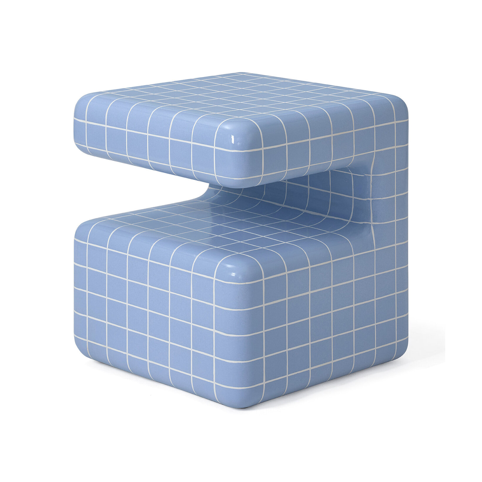 Jesper Home Bijzettafel Takamu 45 x 45cm - Cashmere Grid - Vierkant