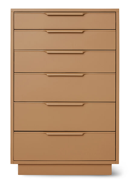 HKliving Ladekast Chest Met 6 lades - Camel