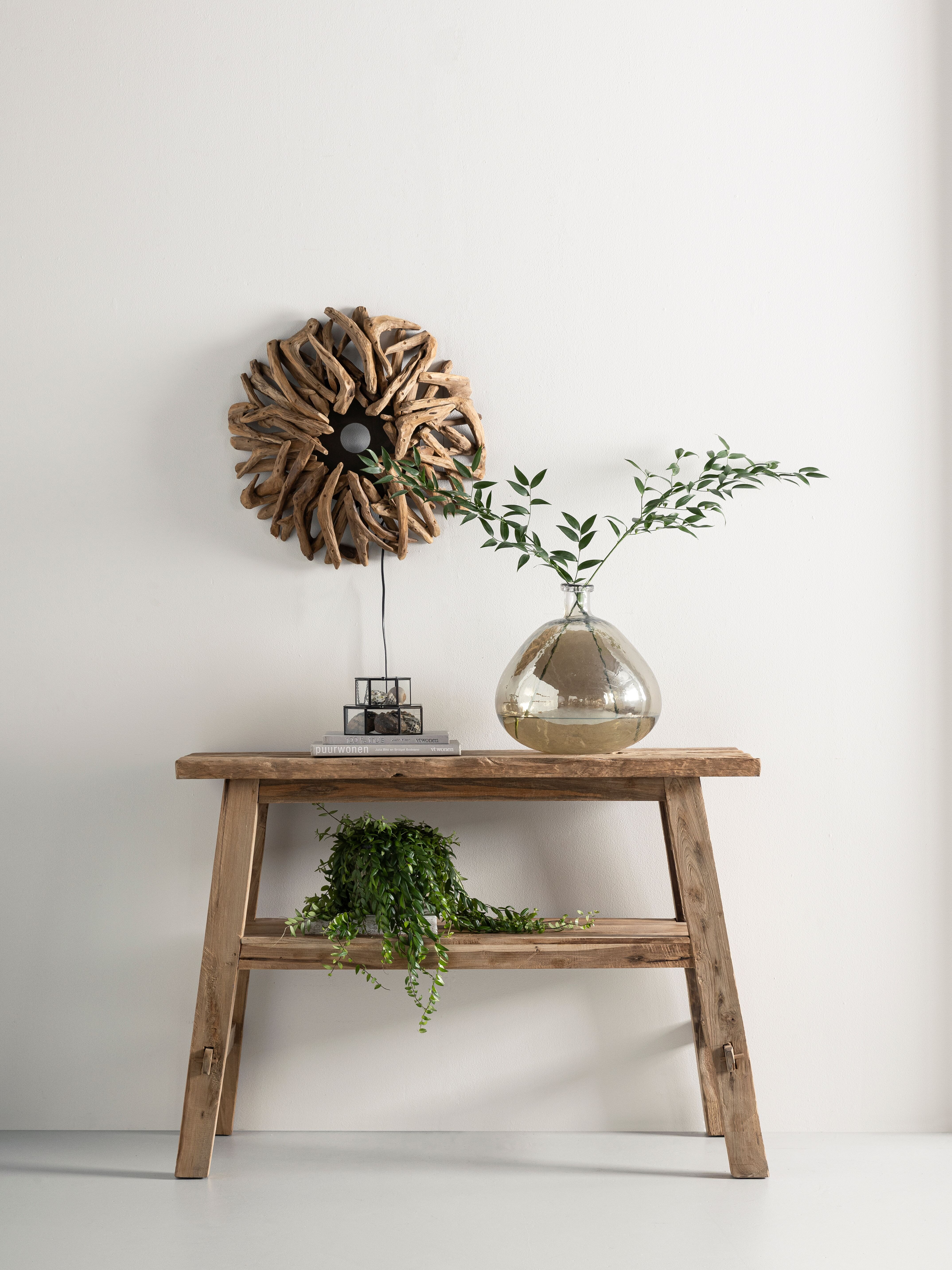 MUST Living Wandlamp 'Zena' Teakhout, 50cm