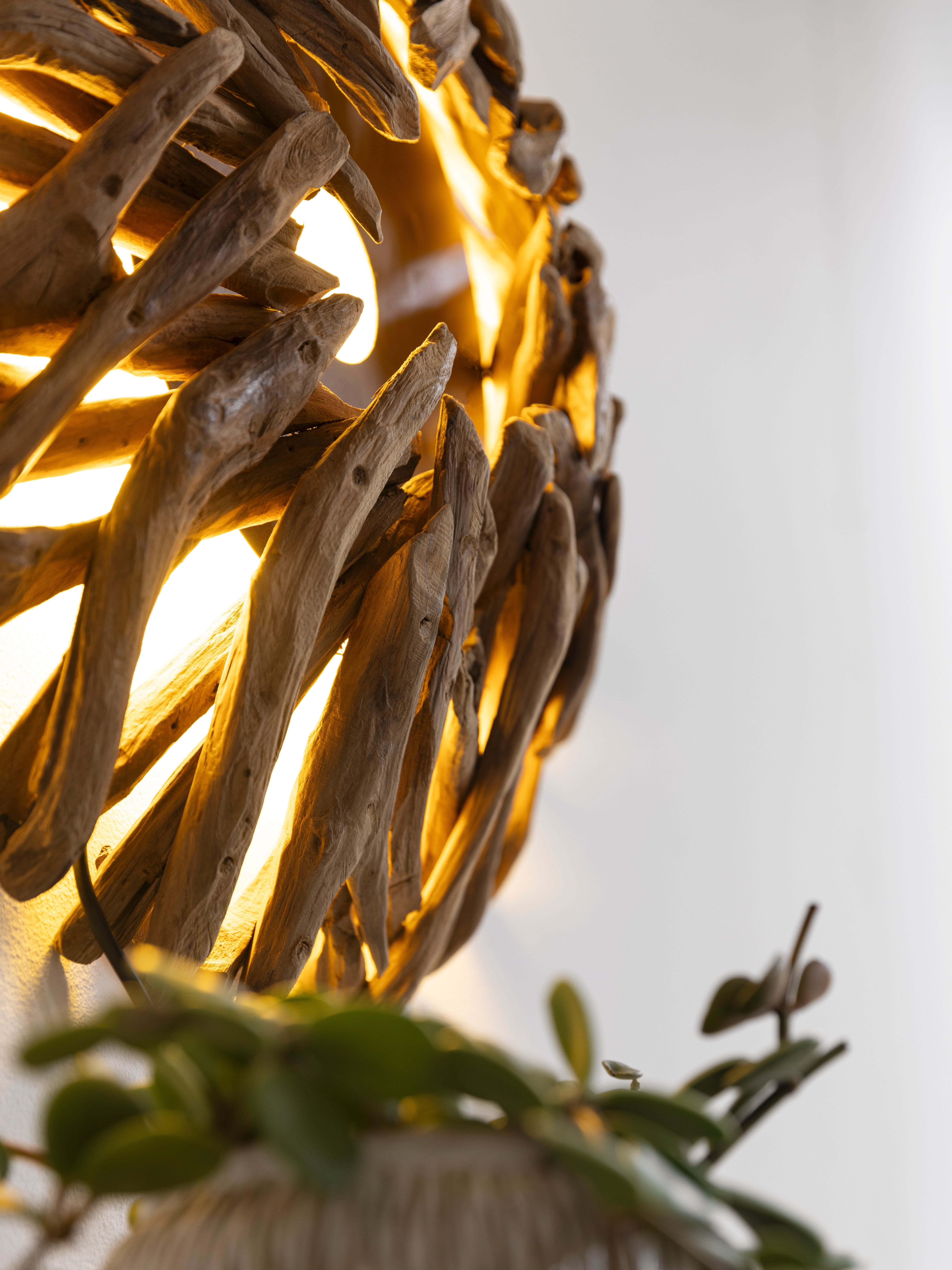 MUST Living Wandlamp 'Zena' Teakhout, 50cm