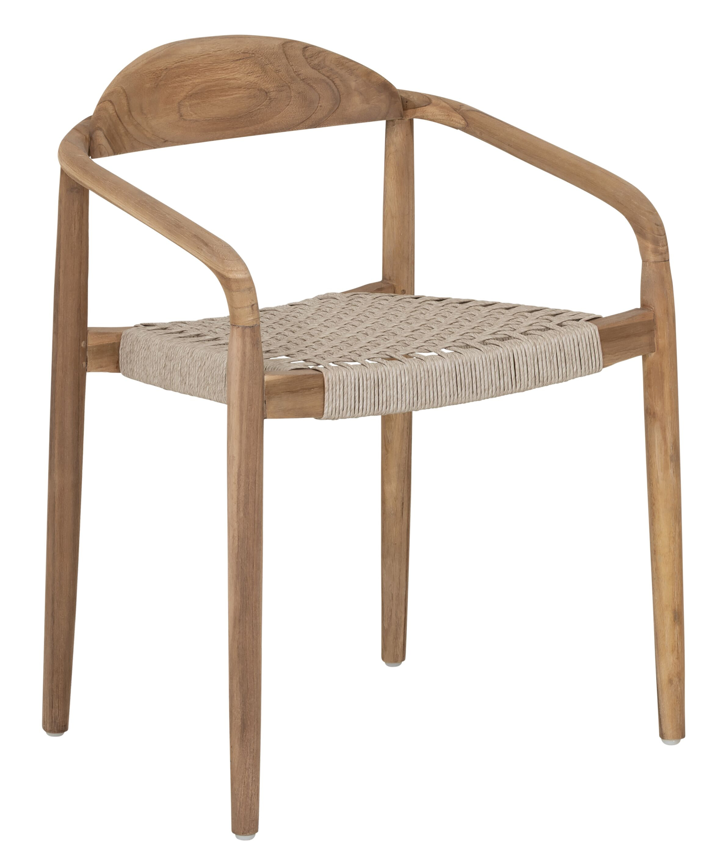 MUST Living Eetkamerstoel 'Santiago' Teakhout en touw