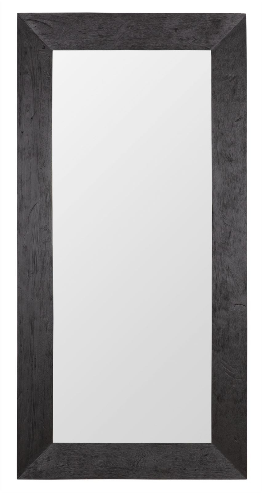MUST Living Spiegel 'Lola' Hout, 200 x 100cm, kleur zwart