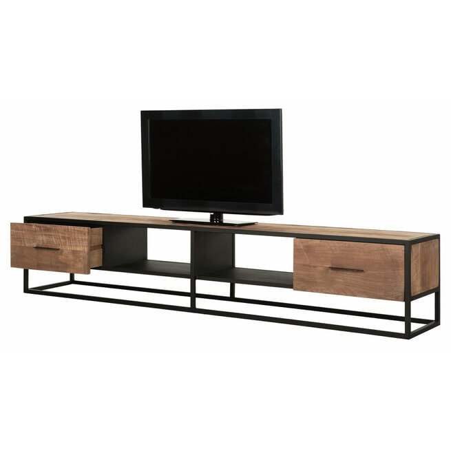 MUST Living TV-meubel 'Elemental' Teakhout, 210cm