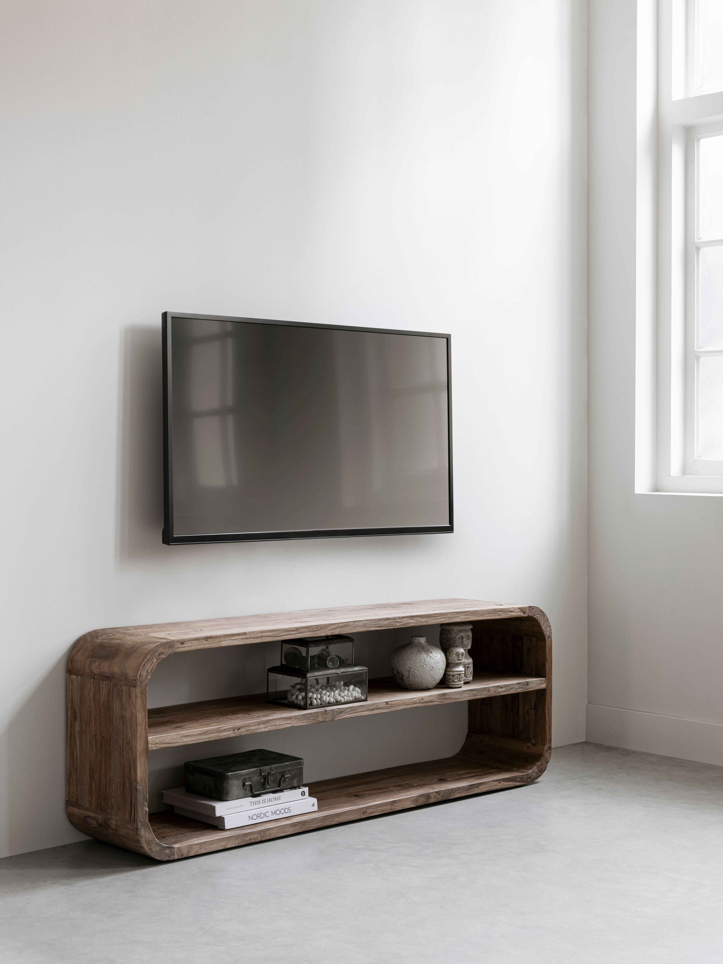 MUST Living TV-meubel 'Corso' Teakhout, 140cm