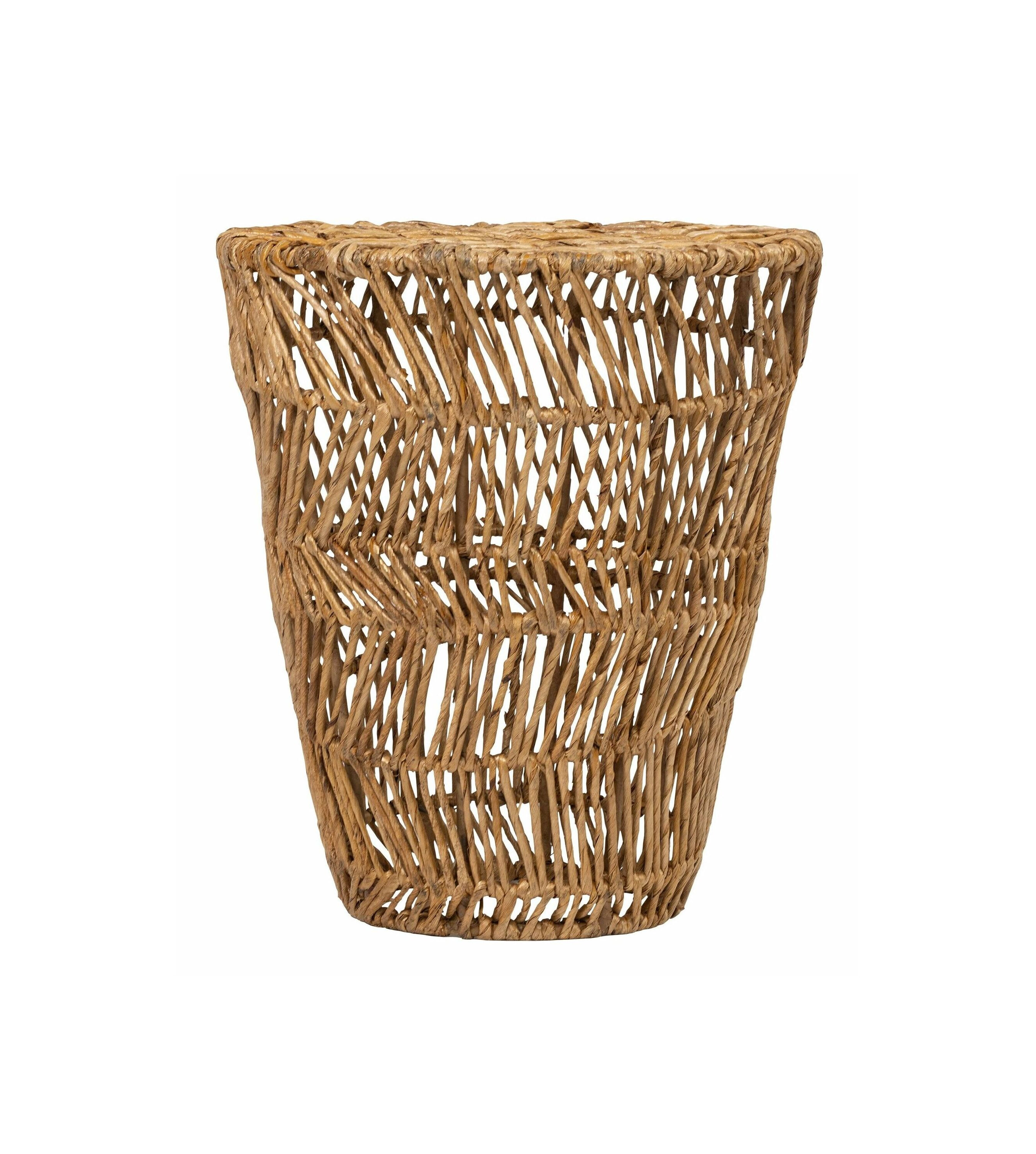 MUST Living Bijzettafel Santa Agnes Abaca, 36cm - Naturel - Rond