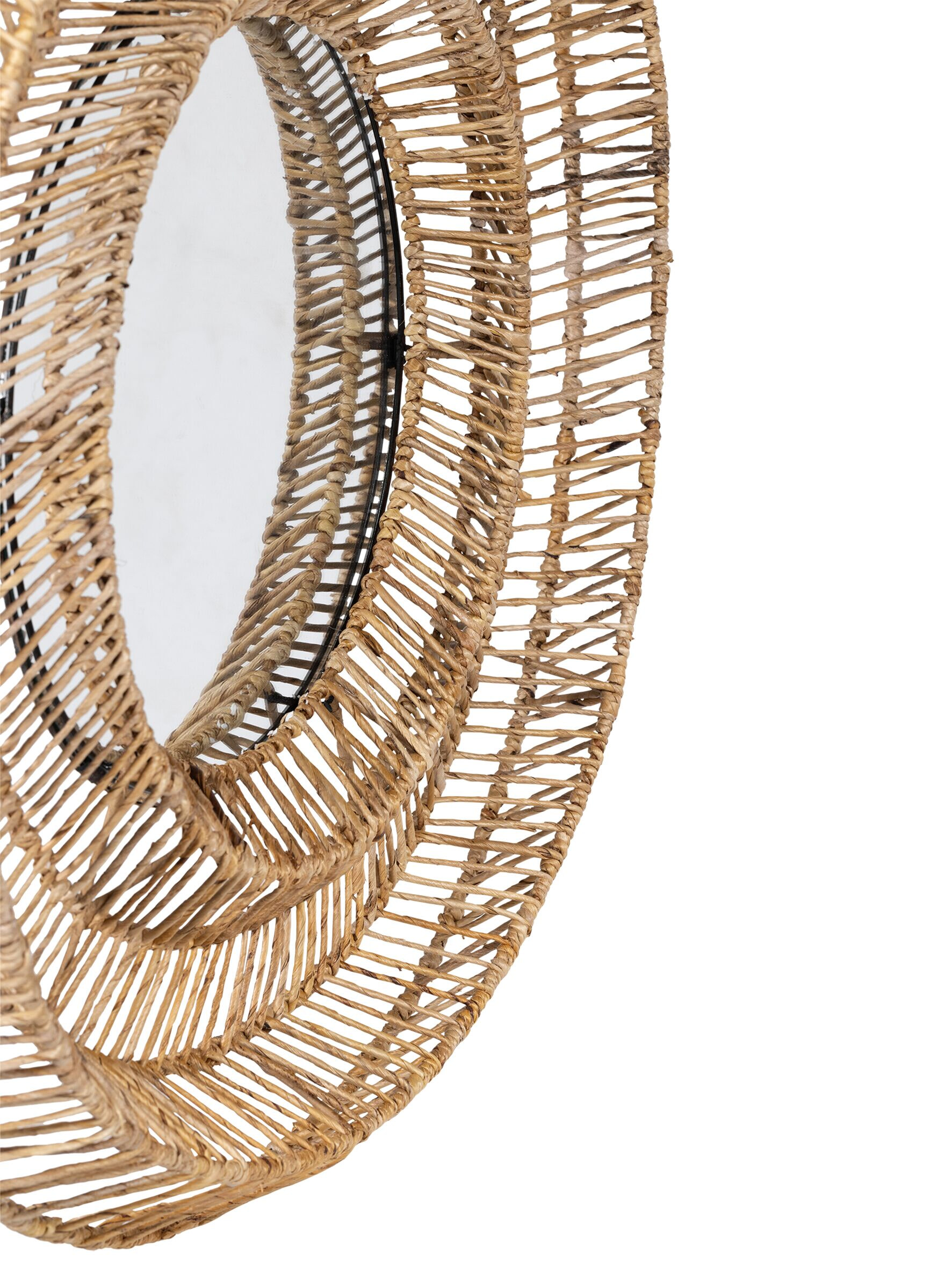 MUST Living Ronde Spiegel 'San Miguel' Abaca, 100cm