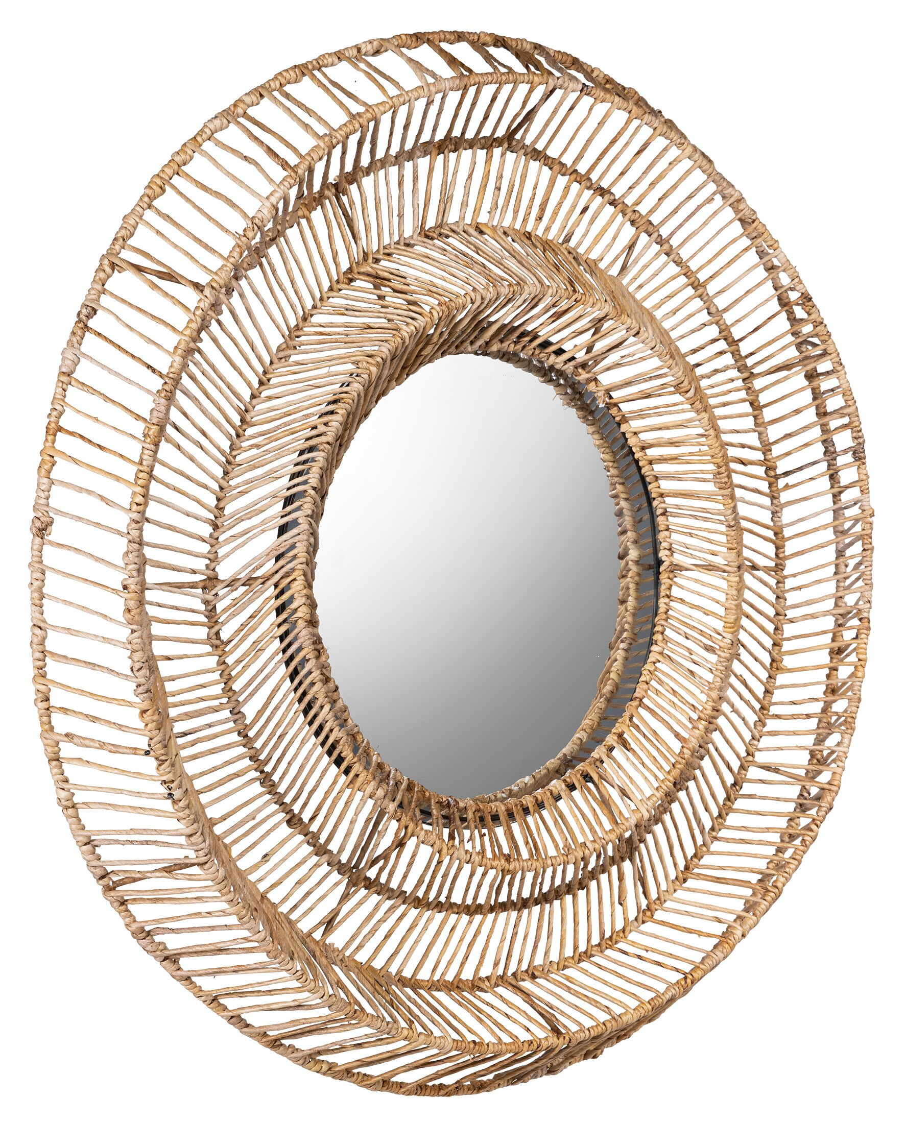 MUST Living Ronde Spiegel 'San Miguel' Abaca, 100cm