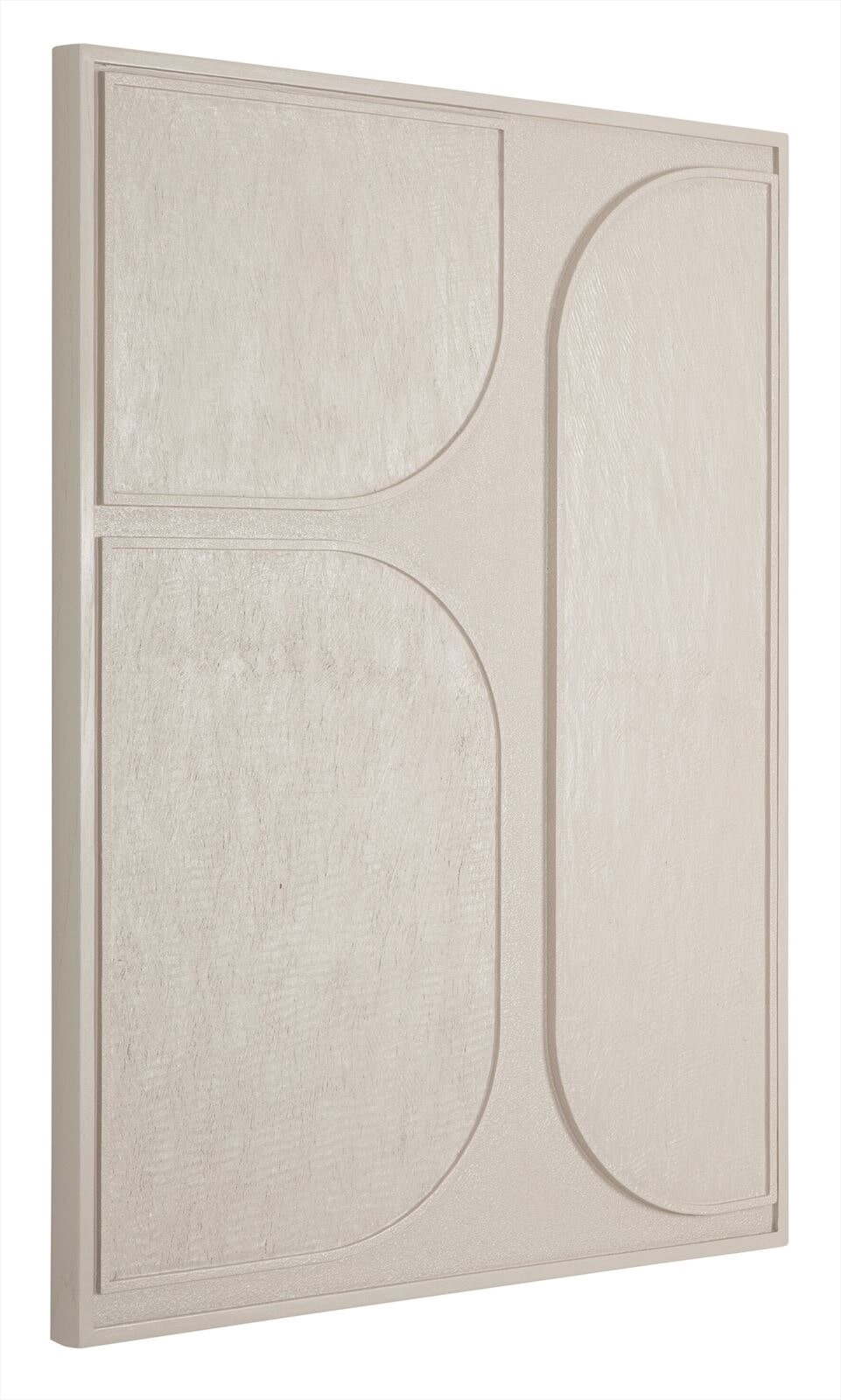 MUST Living Wanddecoratie 'Lorcan' Schors, 102 x 76cm, kleur Crème