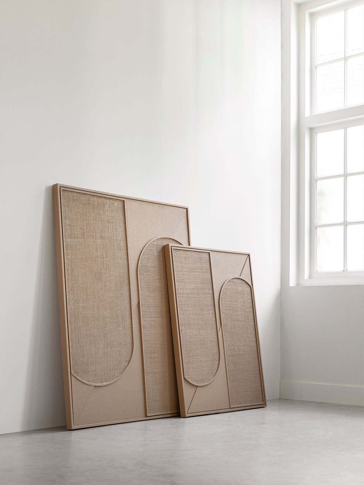 MUST Living Wanddecoratie 'Elyn' Jute, 102 x 76cm, kleur Bruin