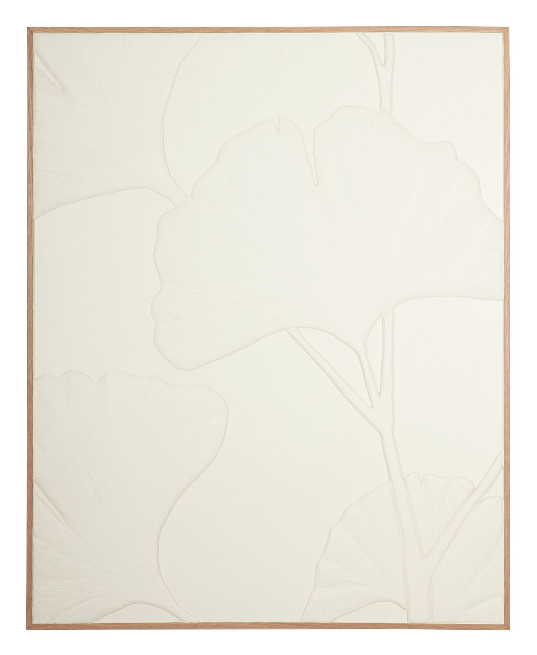 MUST Living Wanddecoratie Japanese Bananenblad, 127 x 102cm - Wit