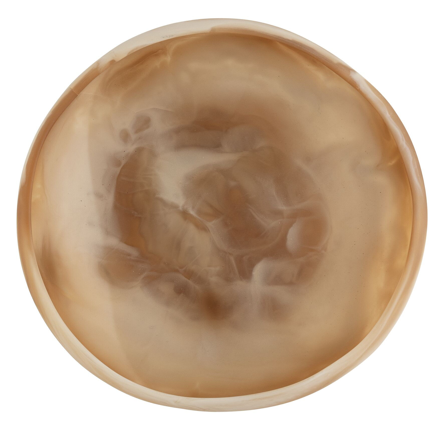 MUST Living schaal 'Rafael', Ø25 cm, kleur Bruin en Wit