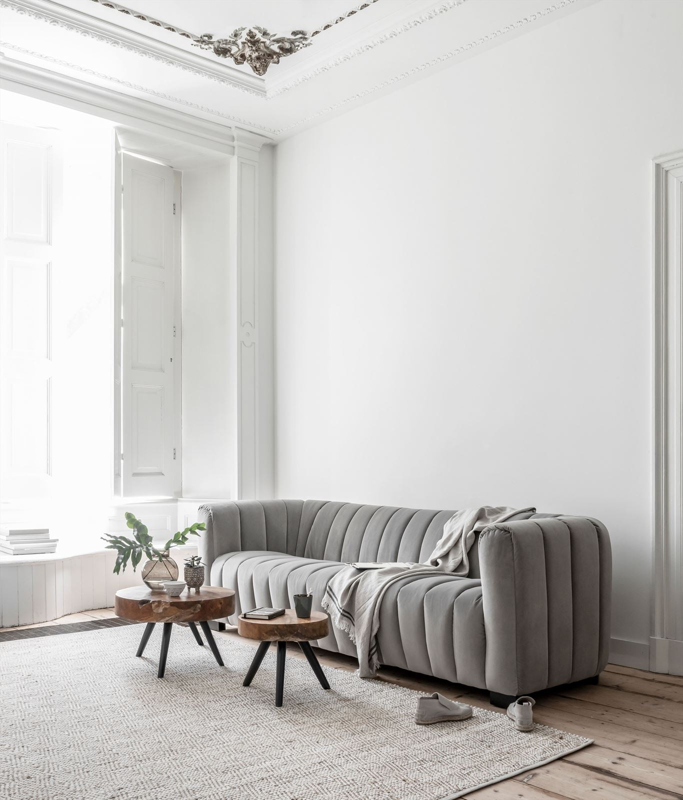 MUST Living Salontafel 'Disk' Teakhout, 40cm
