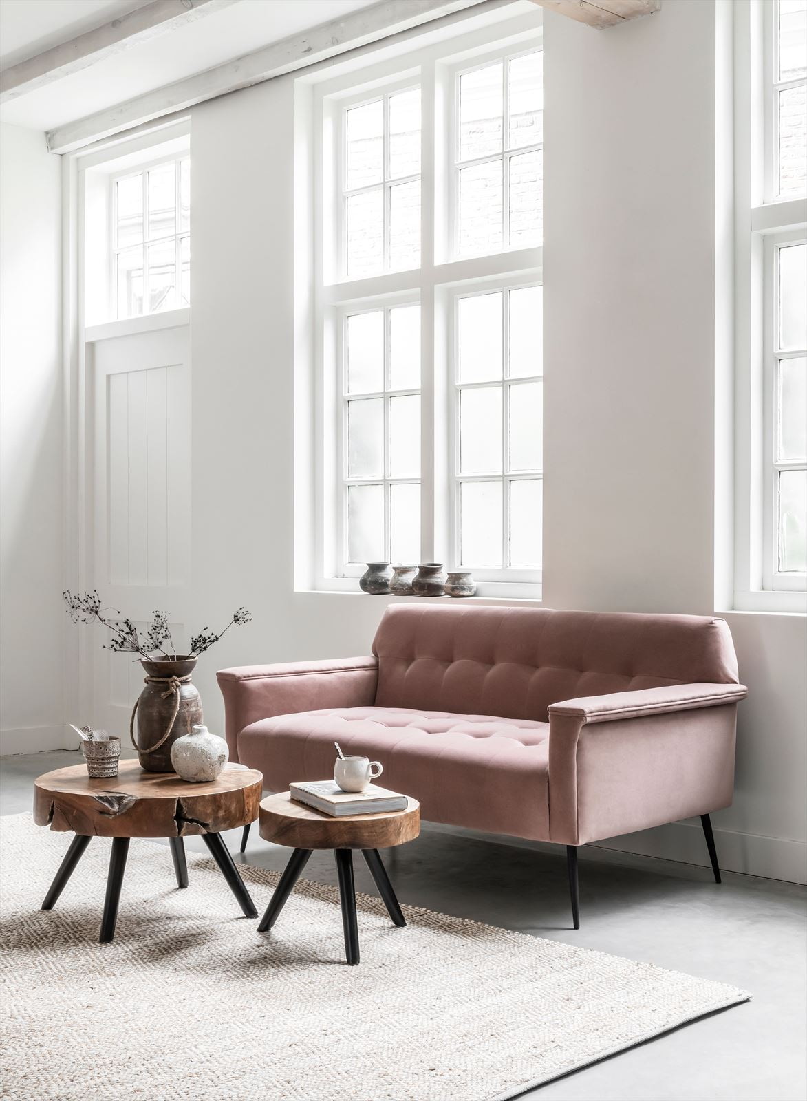 MUST Living Salontafel 'Disk' Teakhout, 40cm