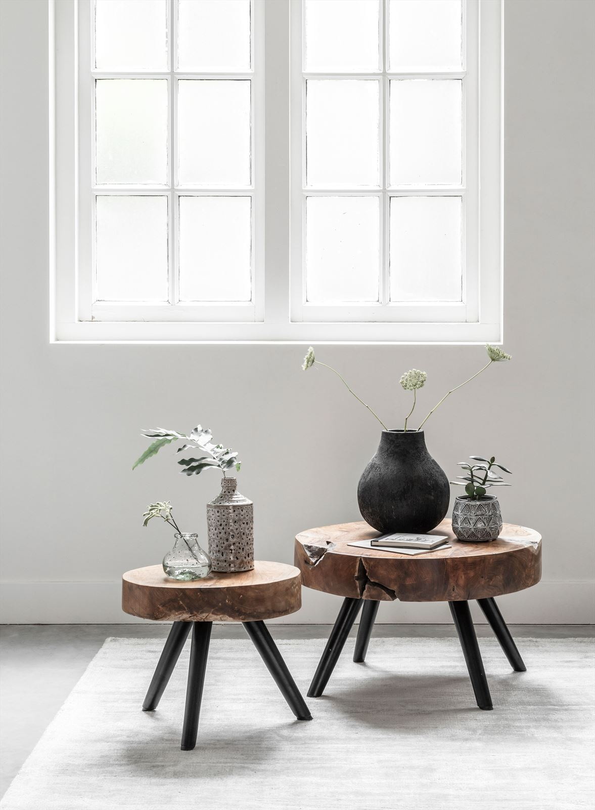MUST Living Salontafel 'Disk' Teakhout, 40cm