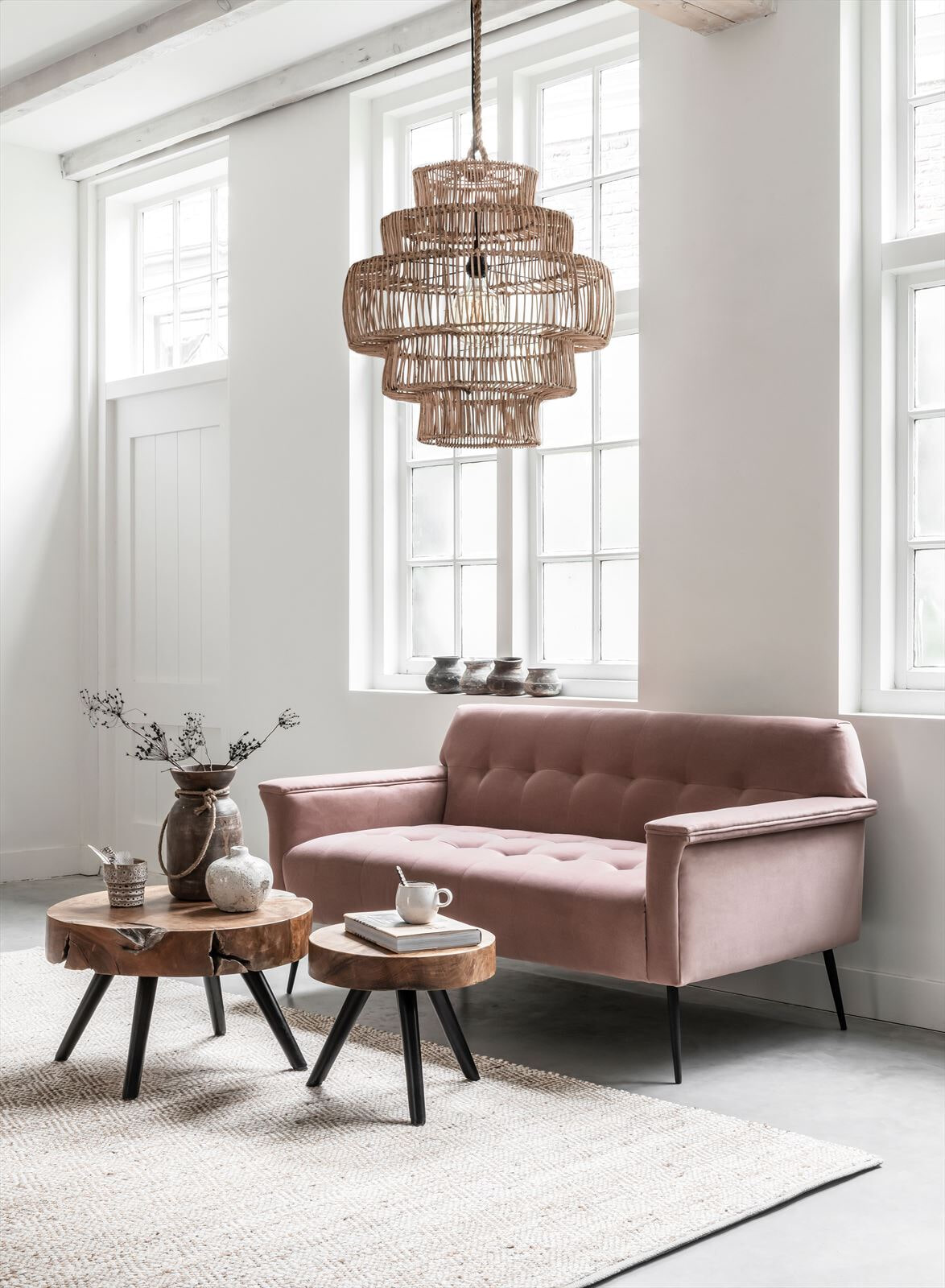 MUST Living Salontafel 'Disk' Teakhout, 60cm