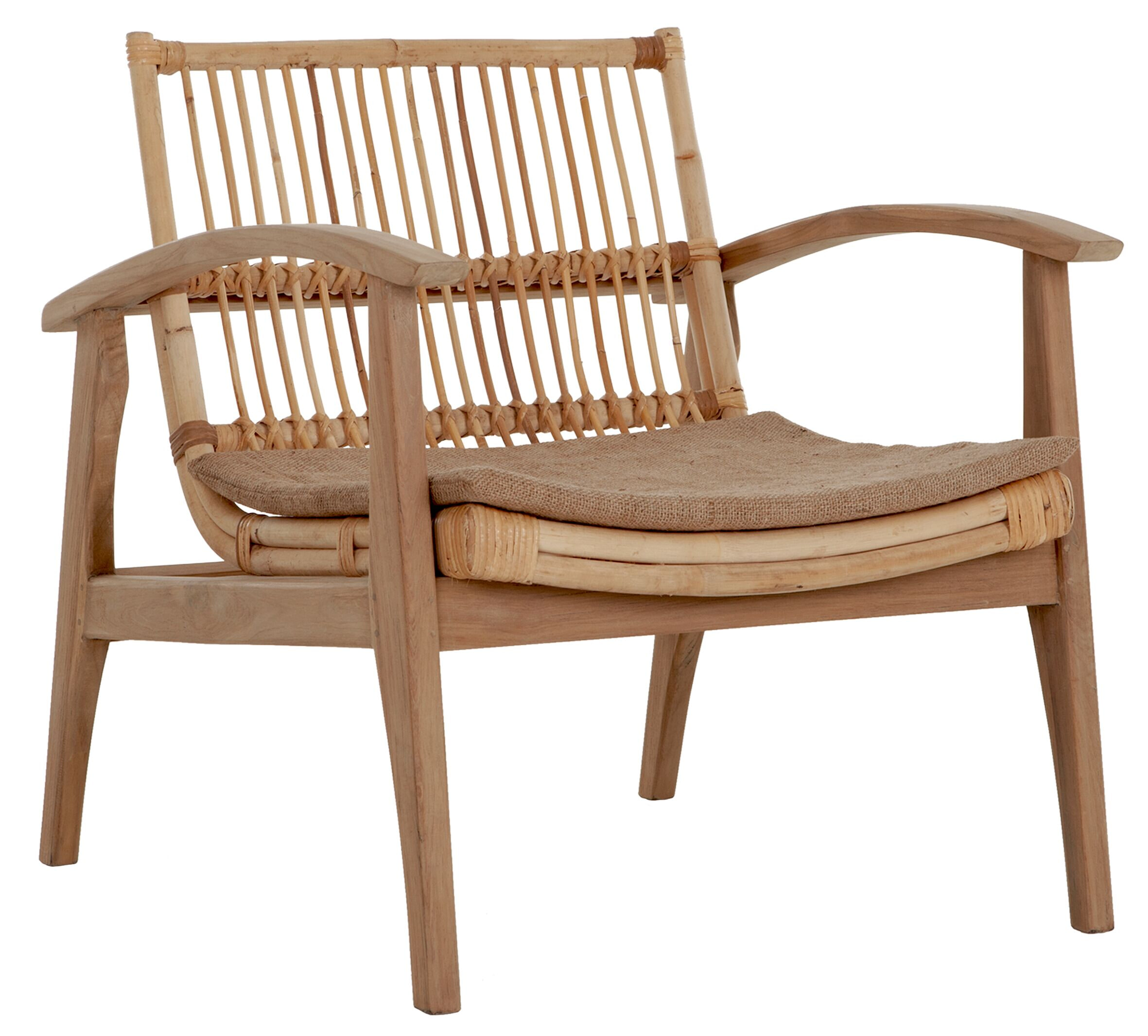 MUST Living Fauteuil 'Marvin' Teakhout en rotan