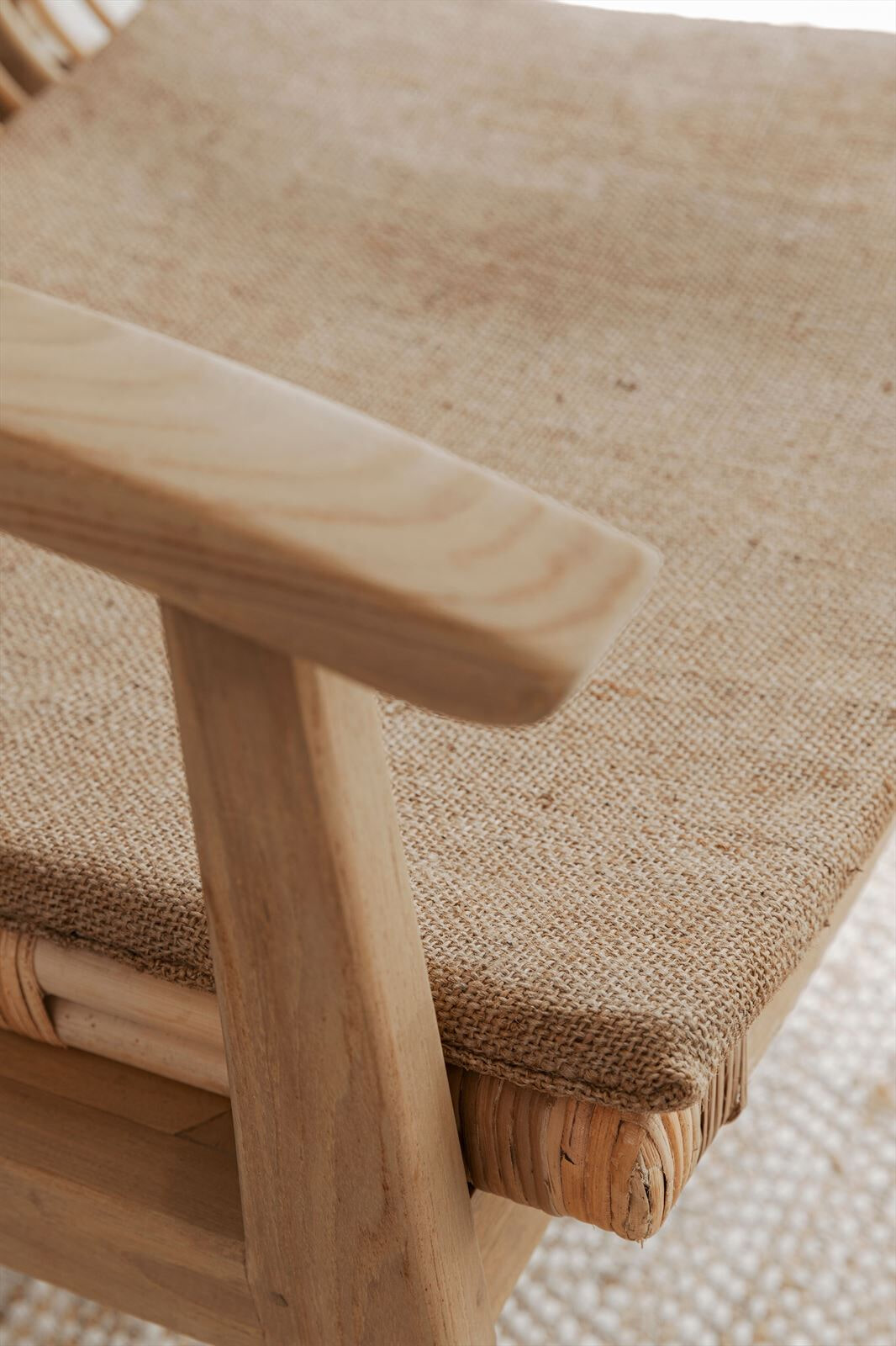 MUST Living Fauteuil 'Marvin' Teakhout en rotan