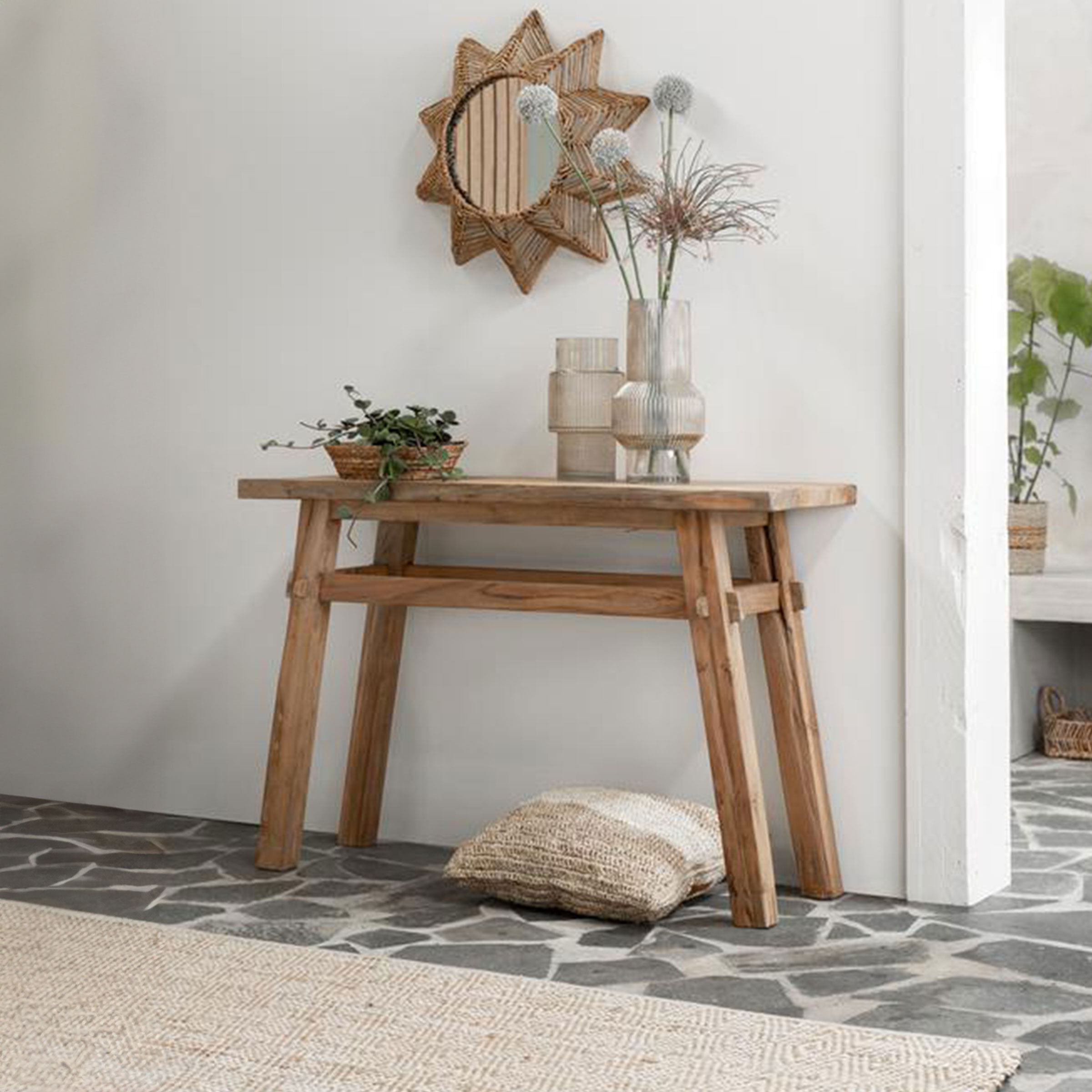 MUST Living Sidetable Tuscany Teakhout, 120cm - Naturel