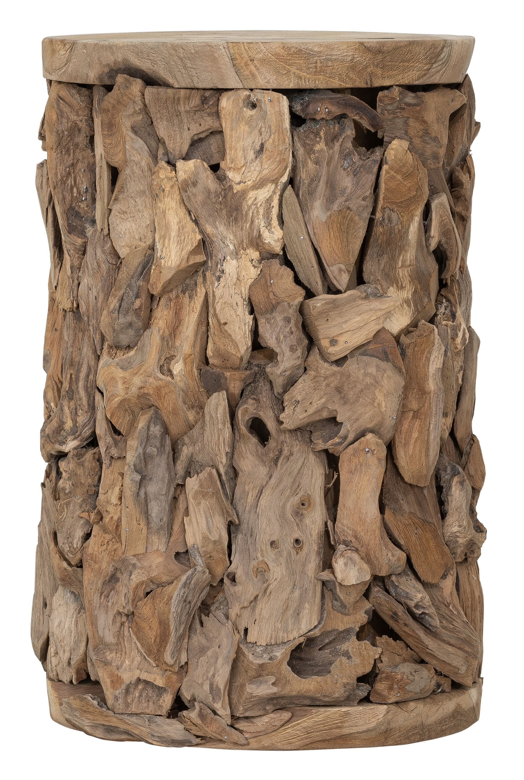 MUST Living Bijzettafel 'Spice' Teakhout, Ø30cm