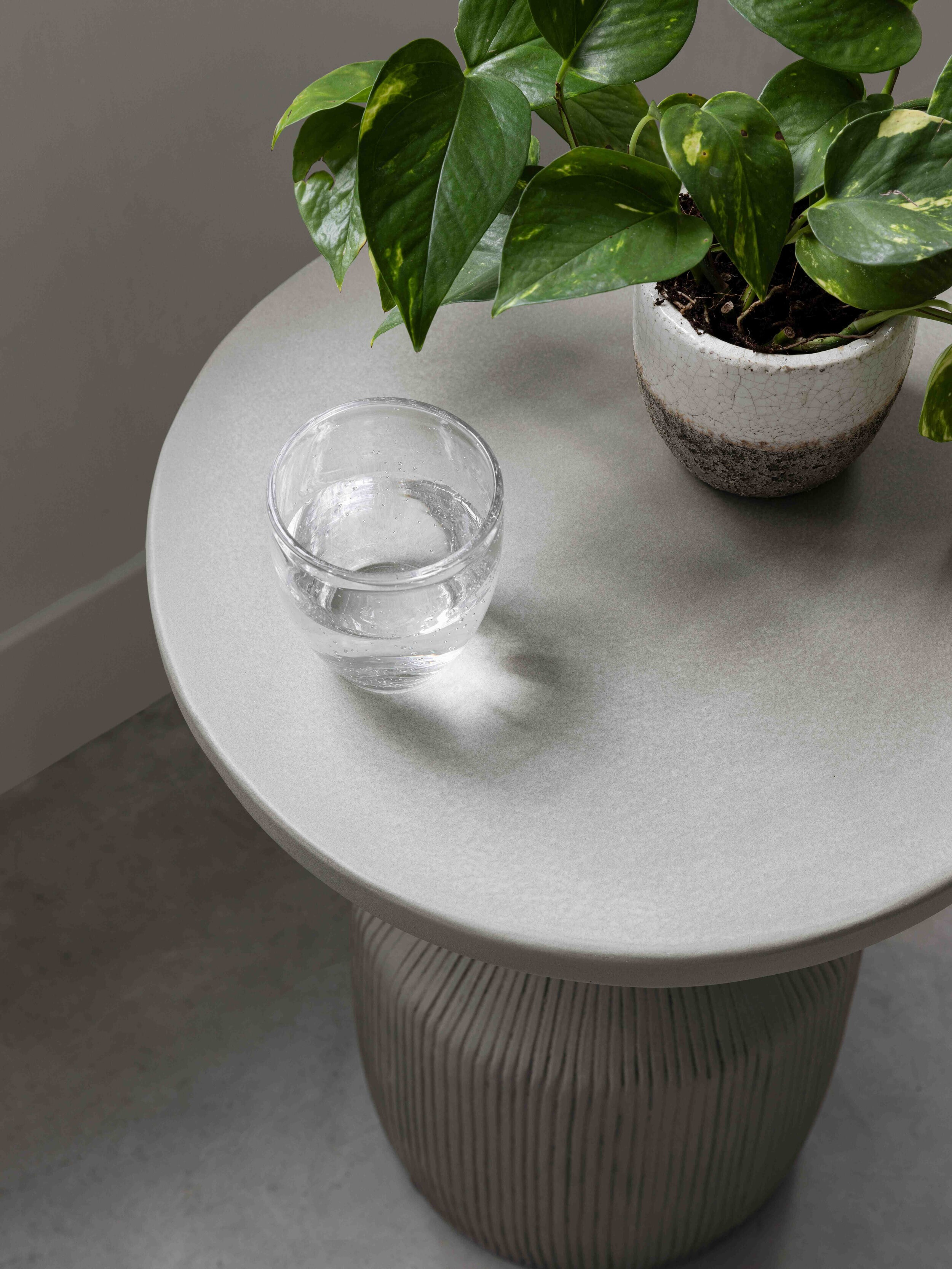 MUST Living Bijzettafel 'Flora', 51cm, kleur Olijf