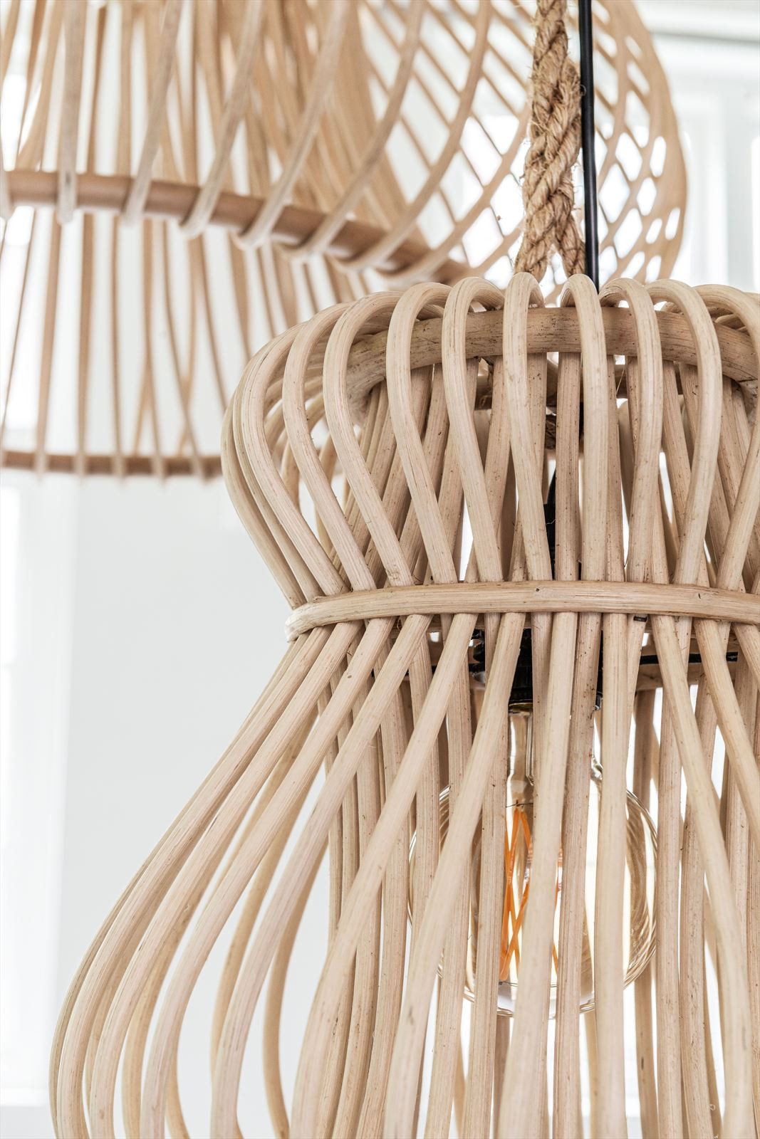 MUST Living Hanglamp 'Fungo' Rotan, 78cm