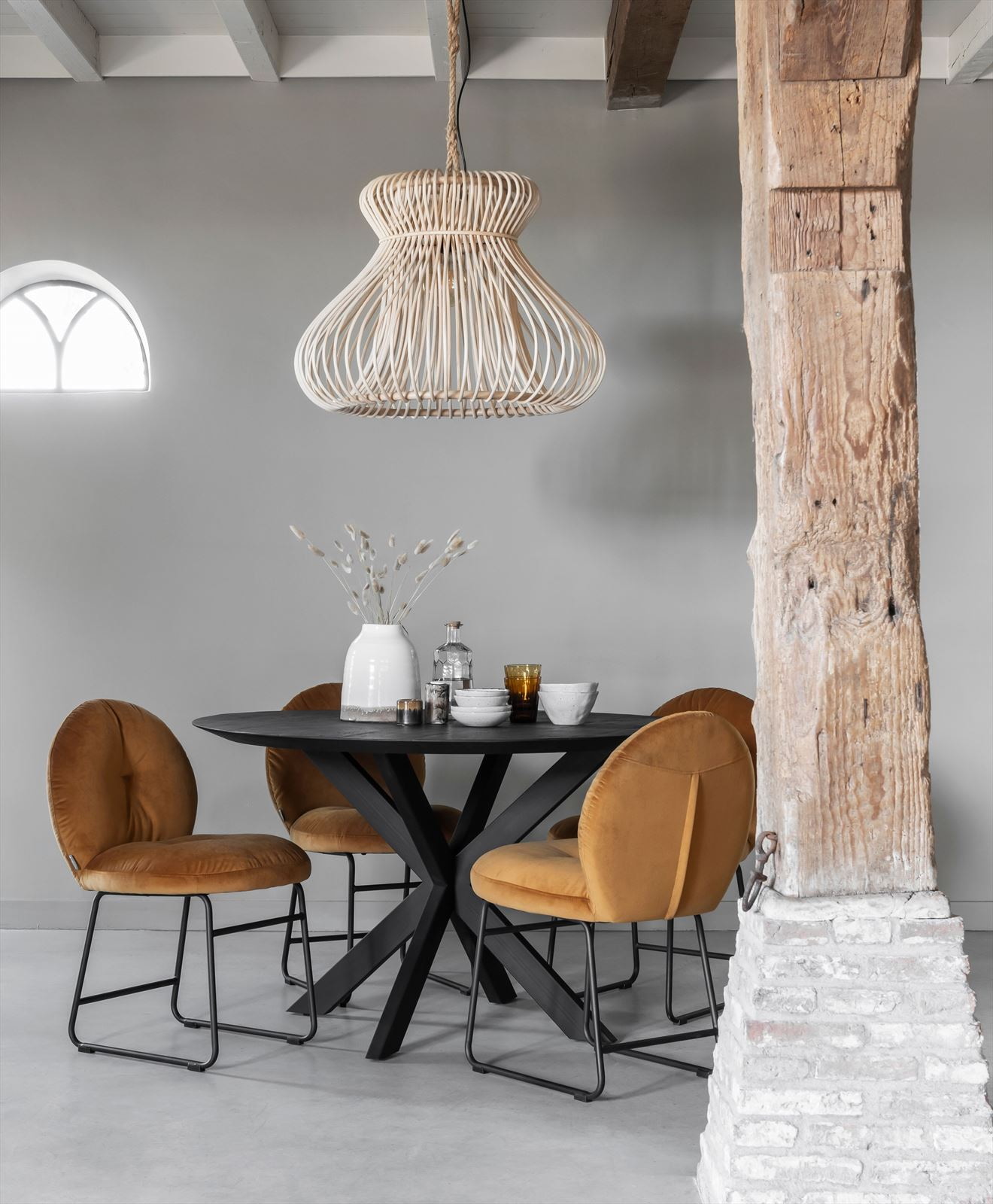 MUST Living Hanglamp 'Fungo' Rotan, 78cm