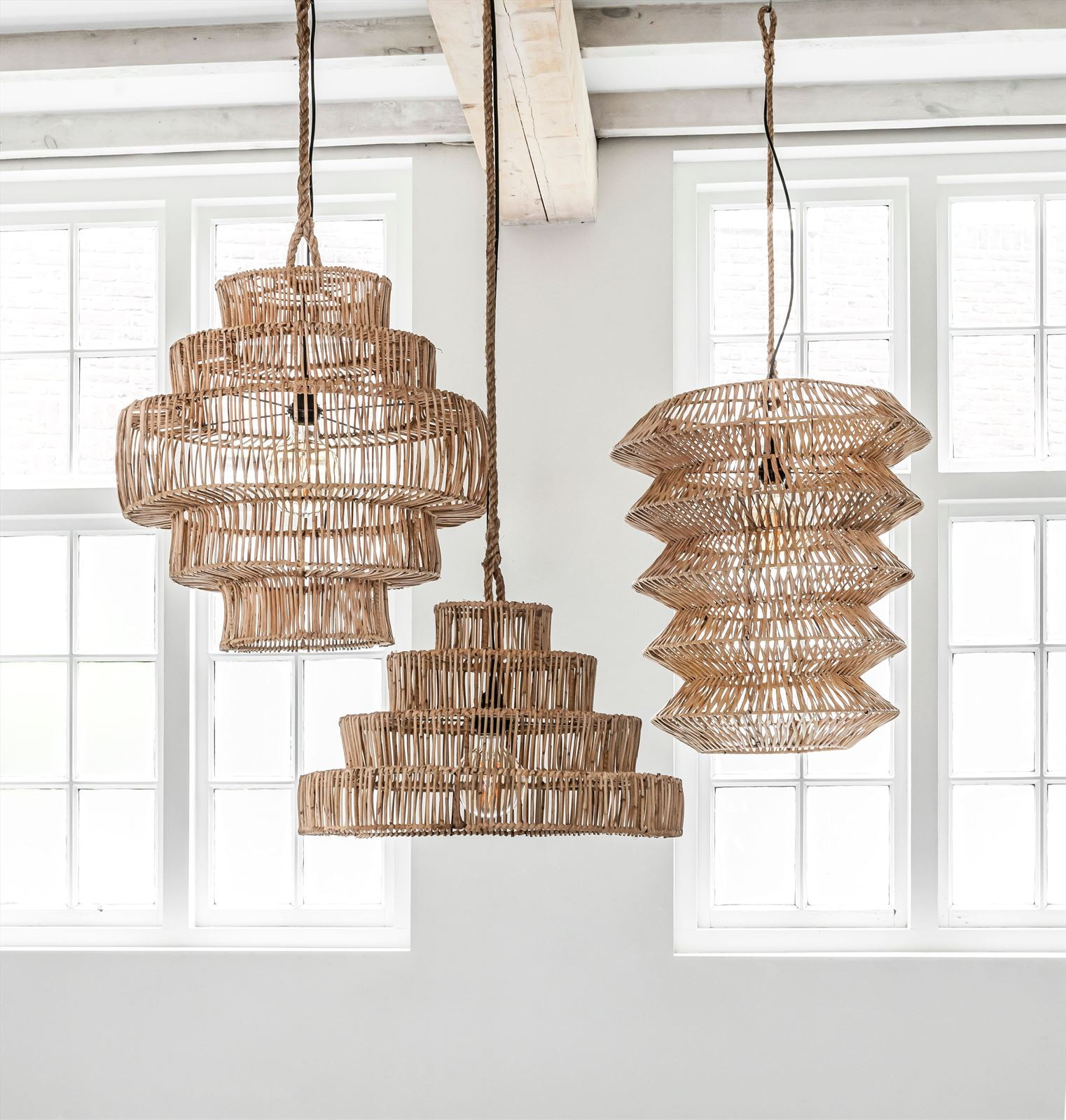 MUST Living Hanglamp 'Talamanca' Rotan, 55cm