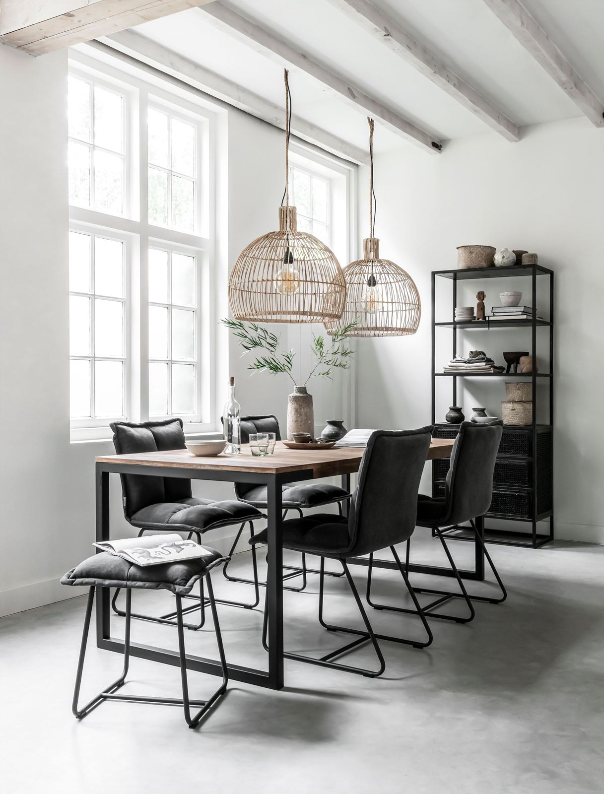 MUST Living Hanglamp 'Las Salinas' Rotan, 50cm, kleur Naturel