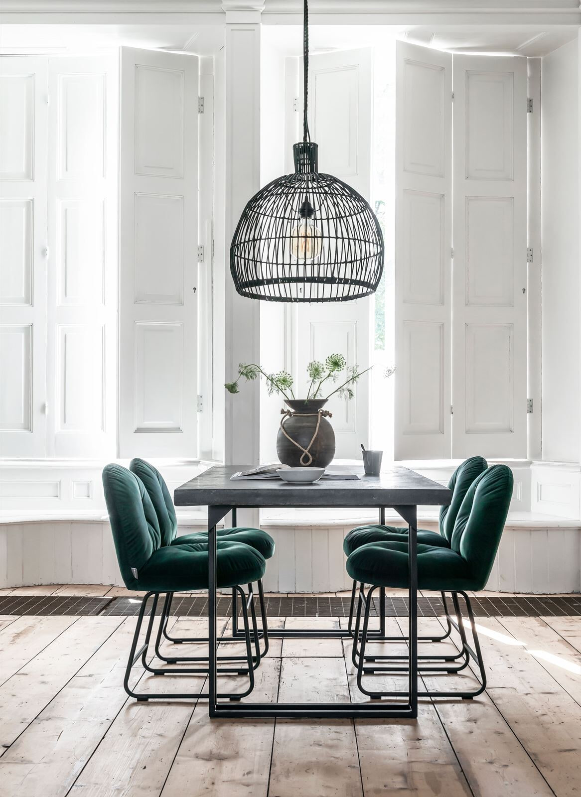 MUST Living Hanglamp 'Las Salinas' Rotan, 50cm, kleur Zwart