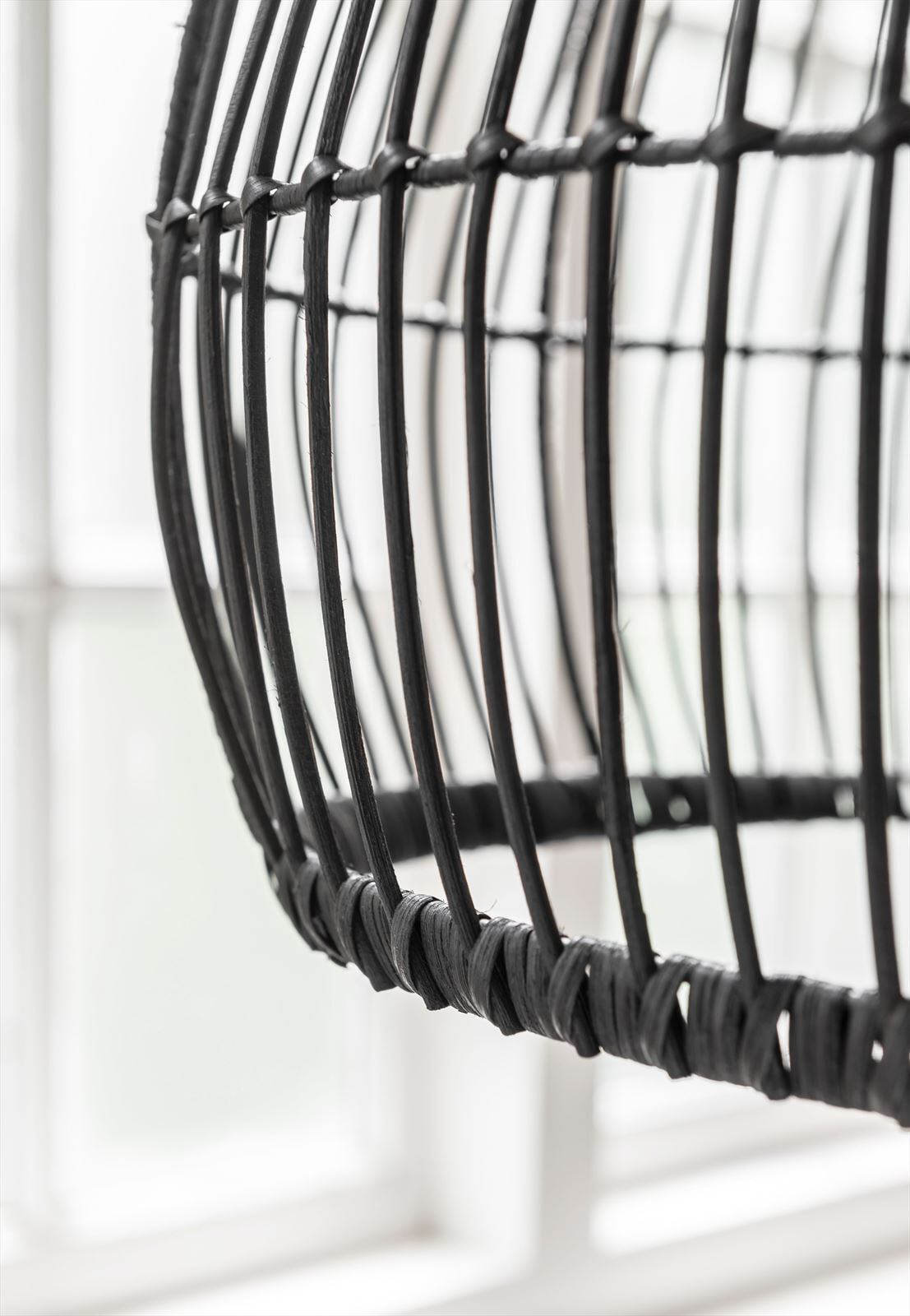 MUST Living Hanglamp 'Las Salinas' Rotan, 50cm, kleur Zwart