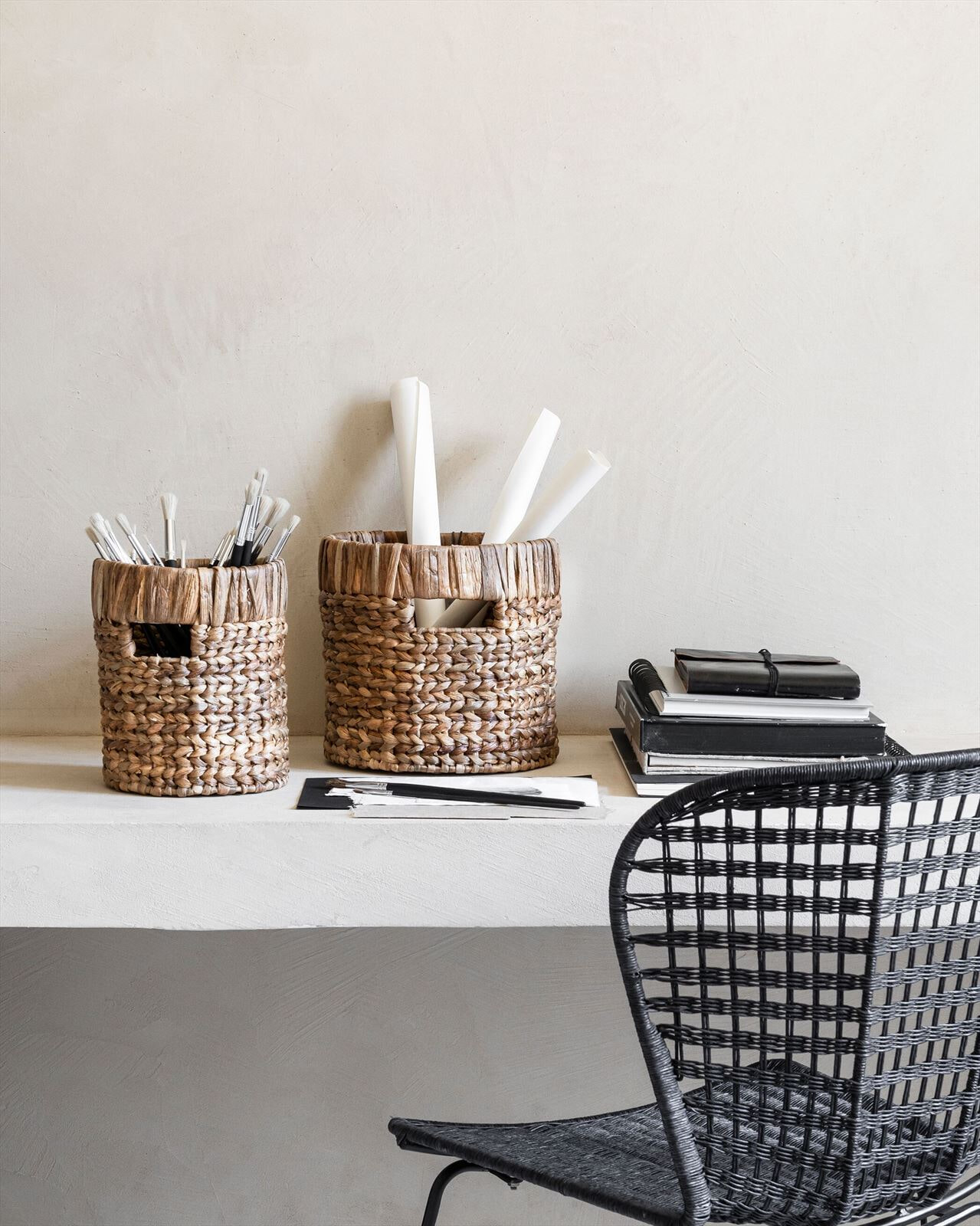 MUST Living Mand 'Organize' Waterhyacint, Set van 2 stuks
