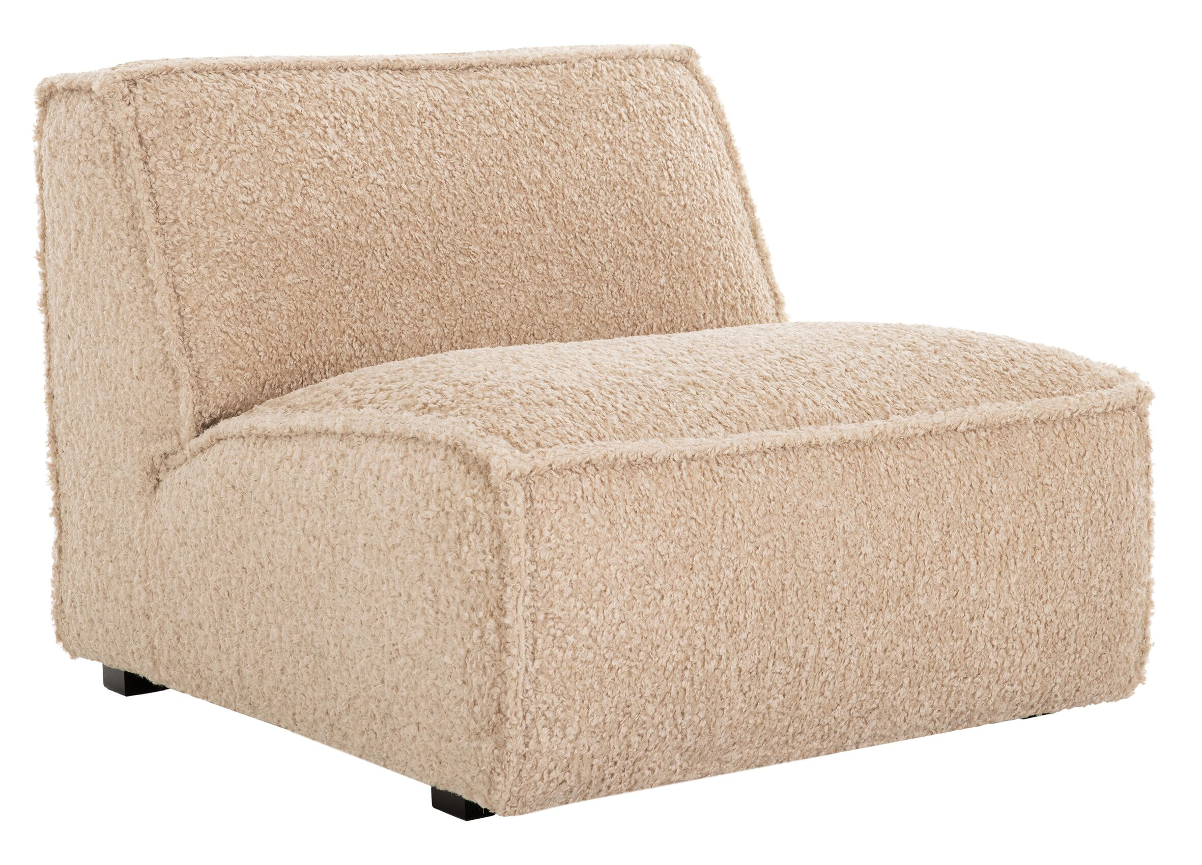 MUST Living Fauteuil 'Cole' Curly, kleur Zand