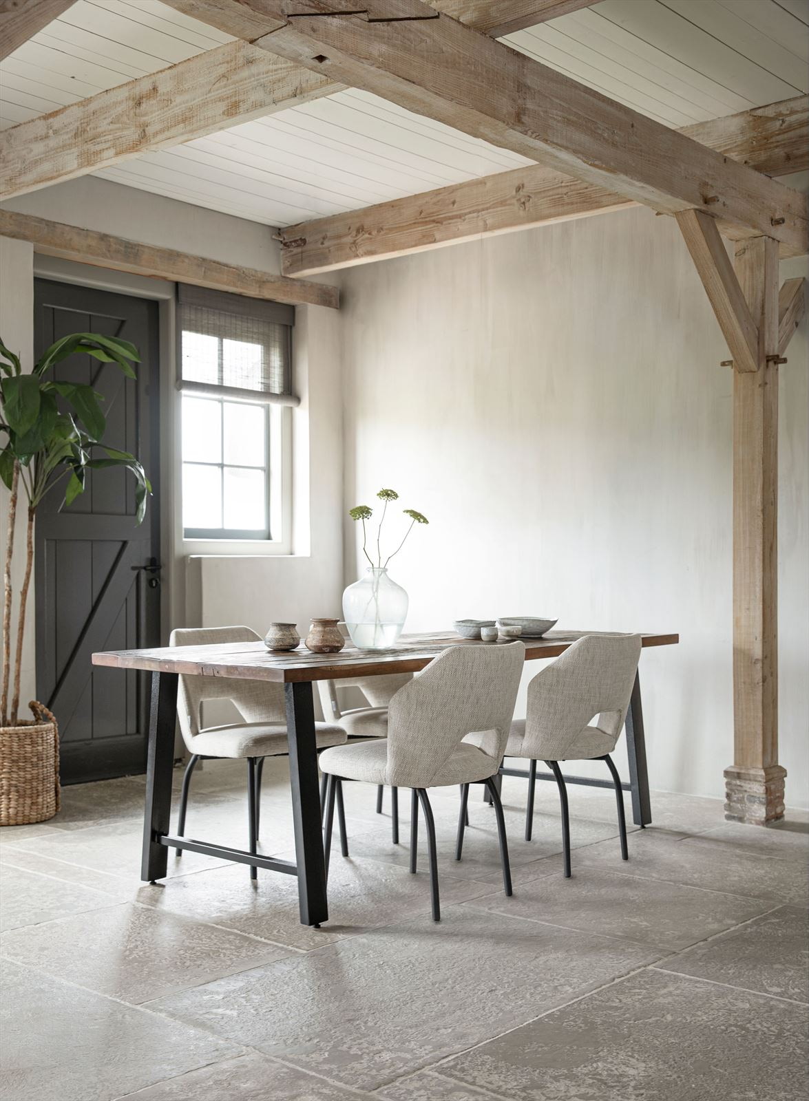 MUST Living Eetkamerstoel 'Bloom' kleur Naturel