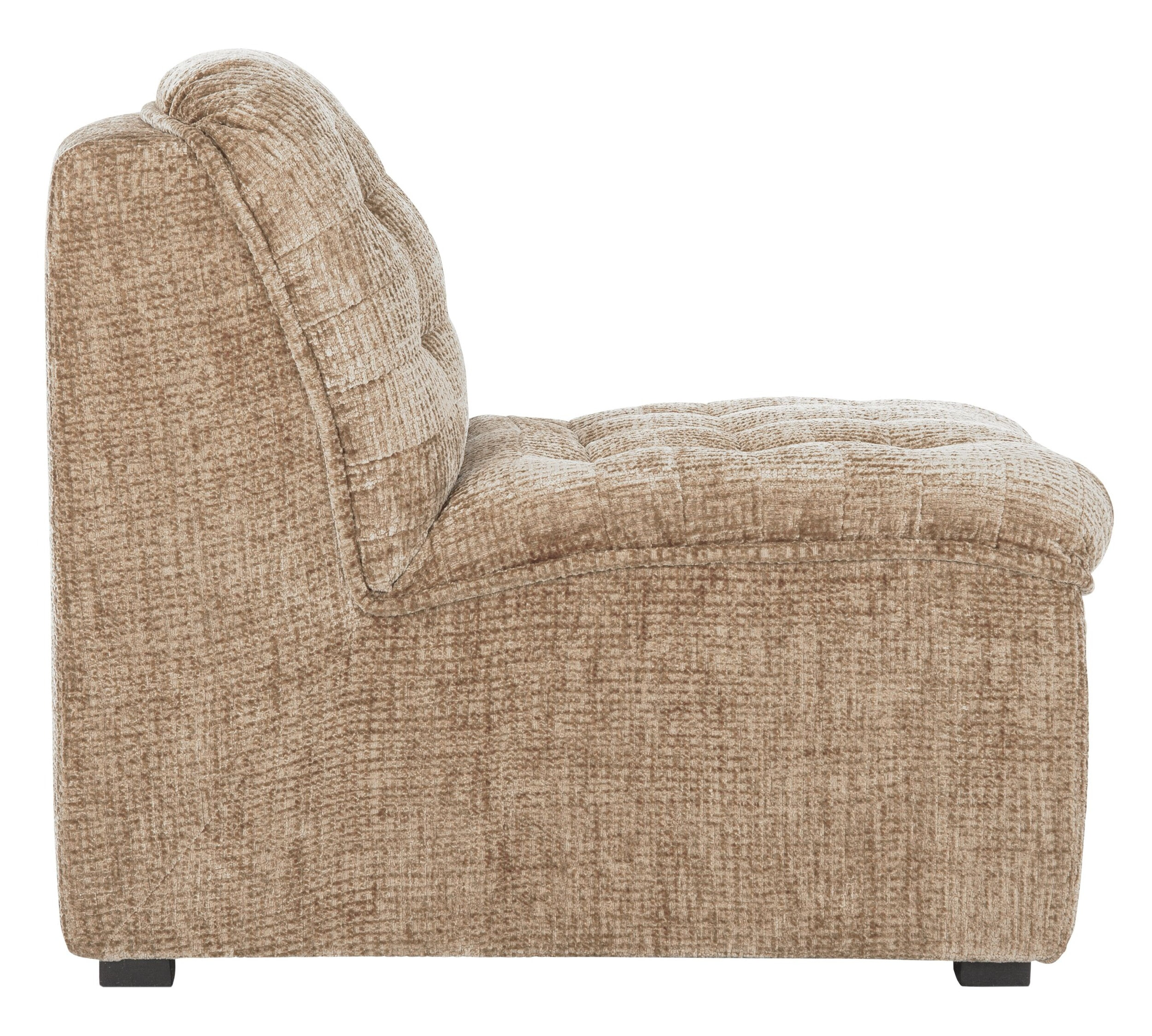 MUST Living Fauteuil 'Liberty' Chenille, kleur Zand