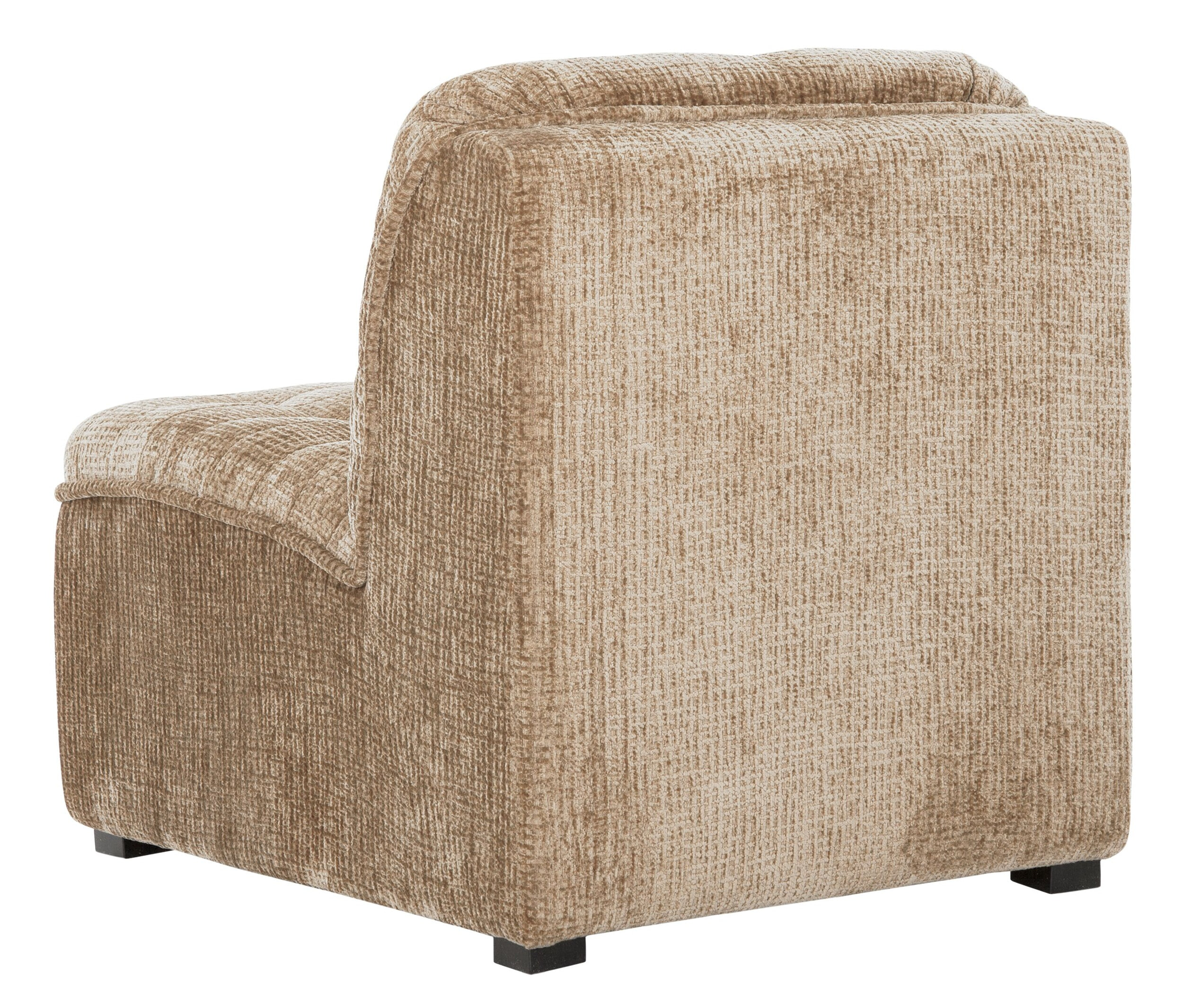 MUST Living Fauteuil 'Liberty' Chenille, kleur Zand