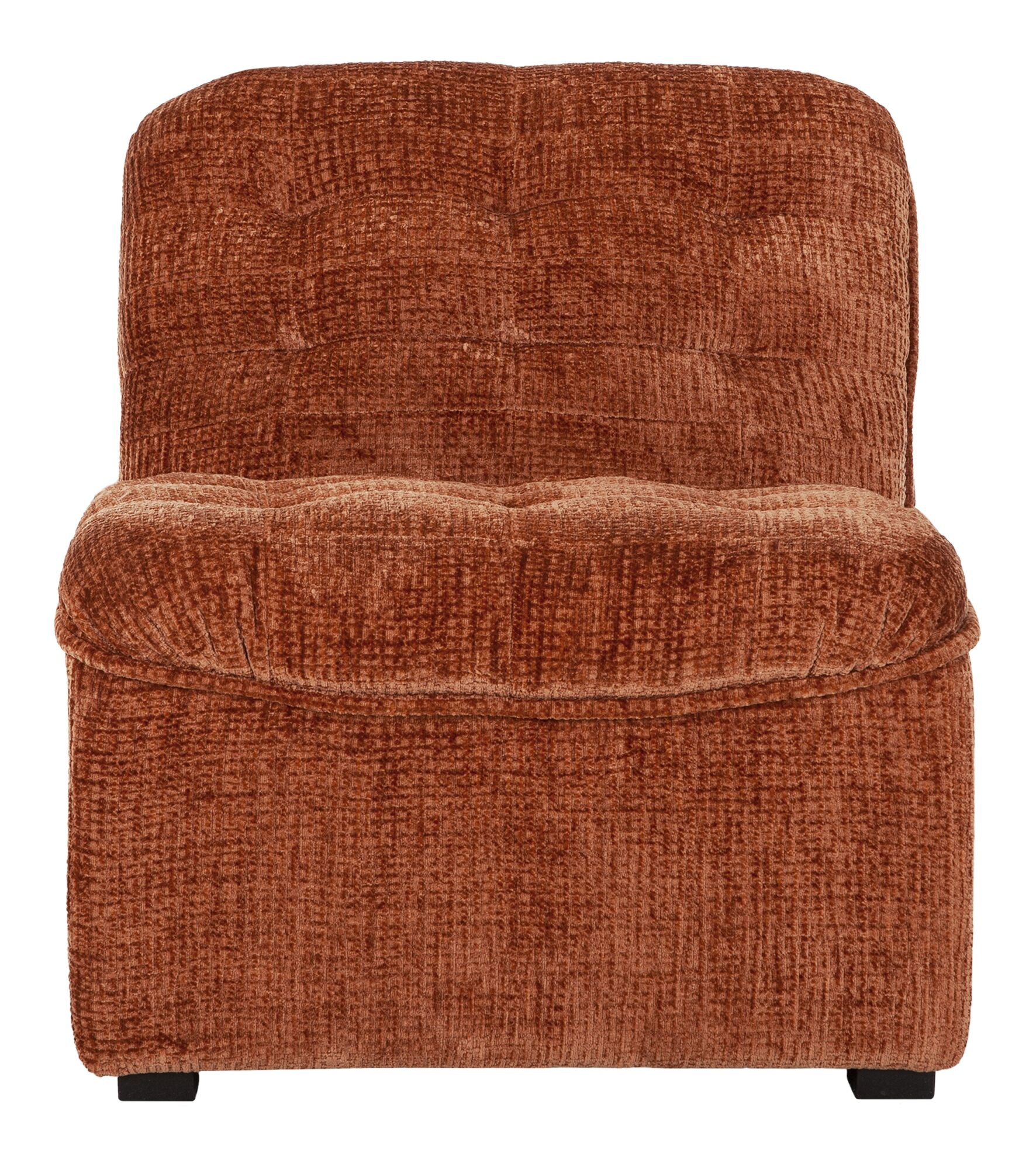 MUST Living Fauteuil 'Liberty' Grof Velvet, kleur Cinnamon