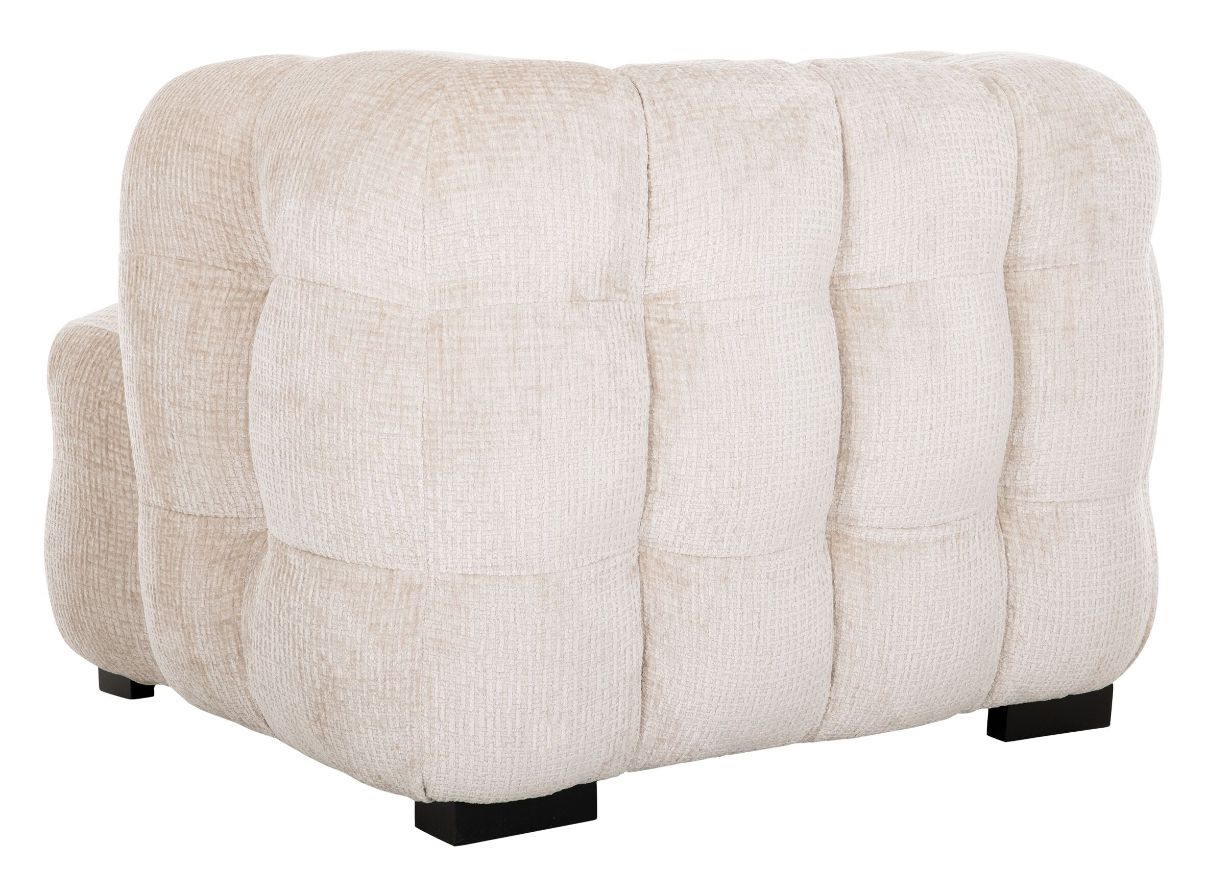 MUST Living Fauteuil 'Mars' Chenille, kleur Naturel
