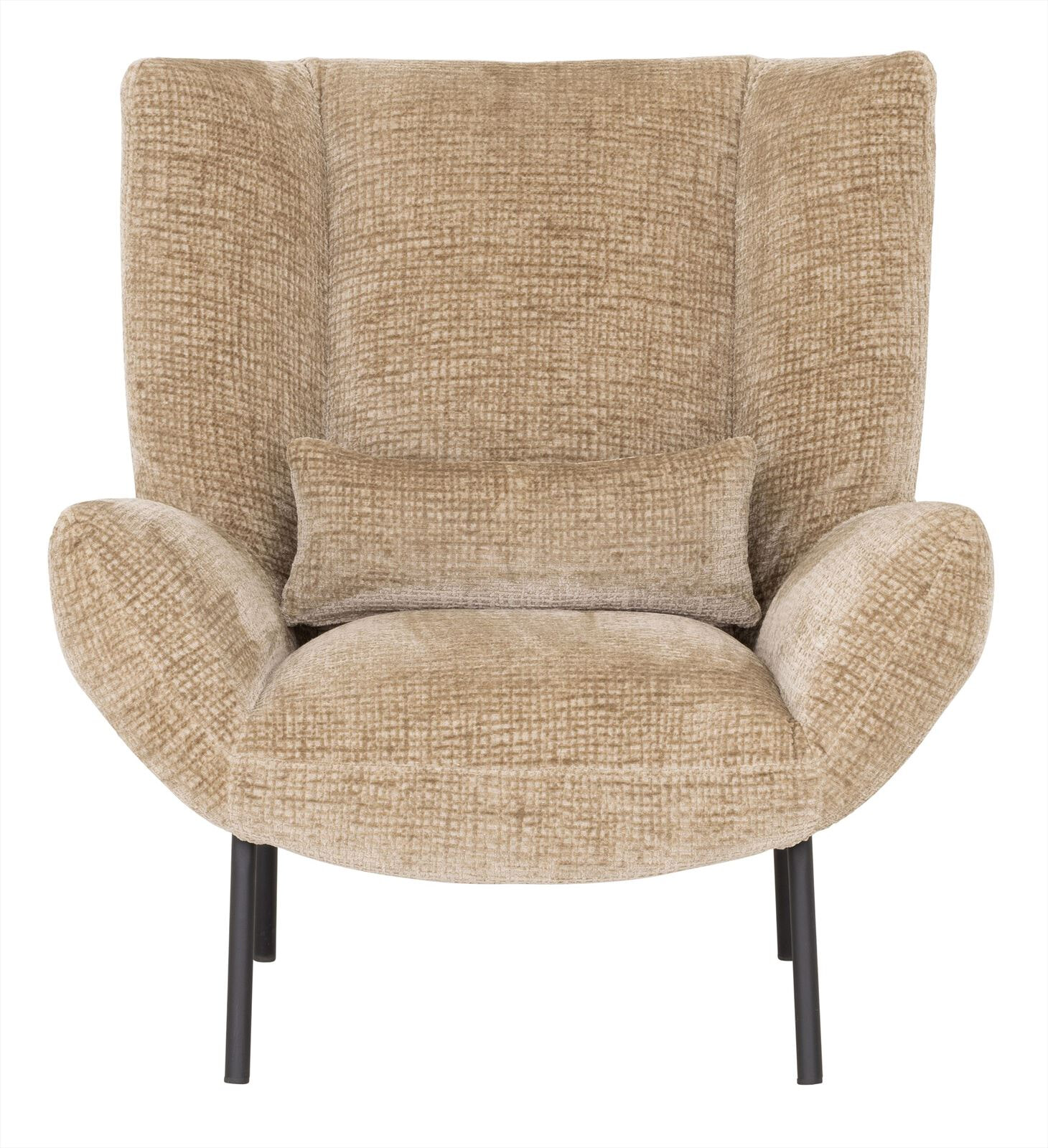 MUST Living Fauteuil 'Astro' Chenille, kleur Zand