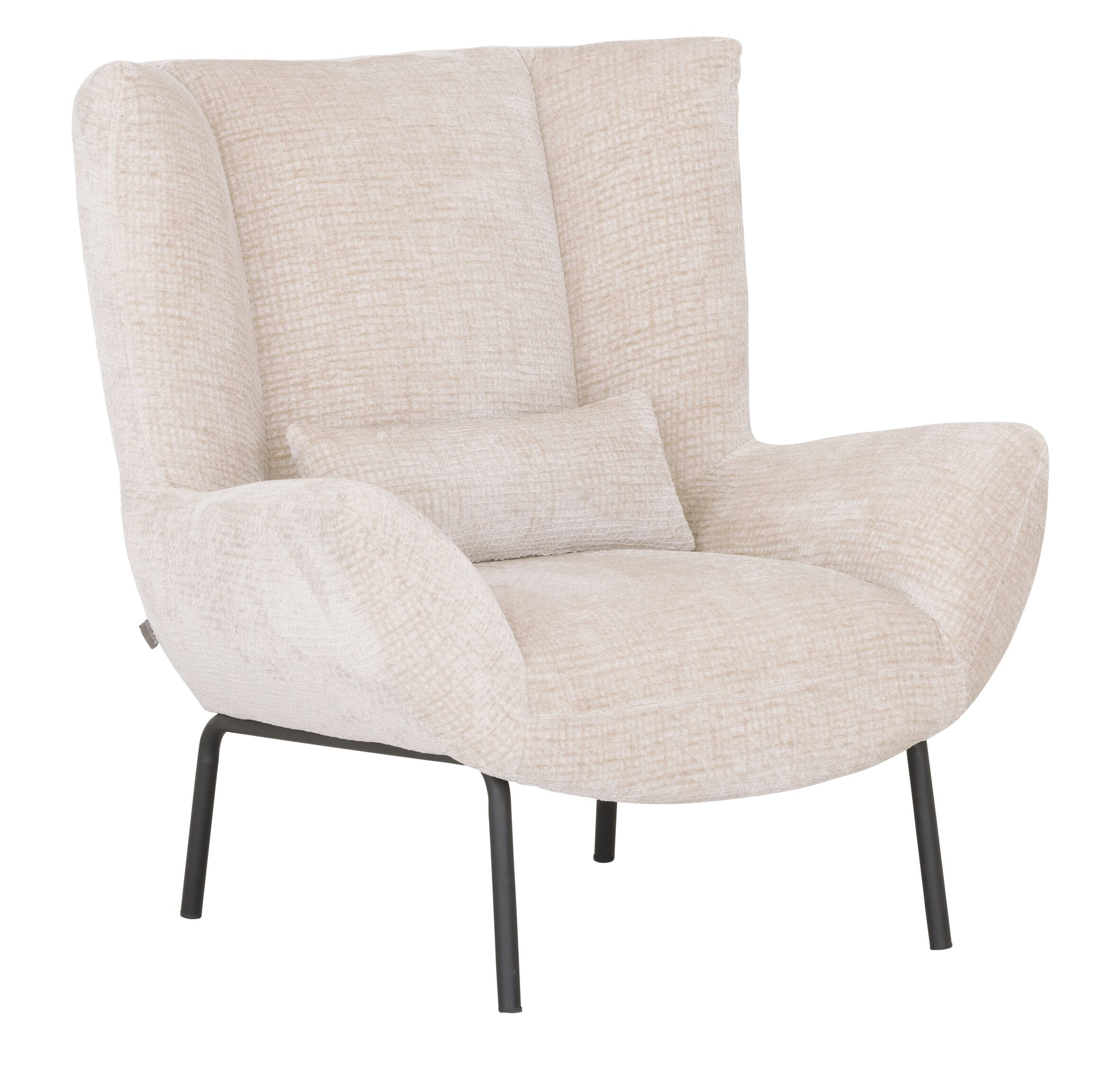 MUST Living Fauteuil 'Astro' Chenille, kleur Naturel