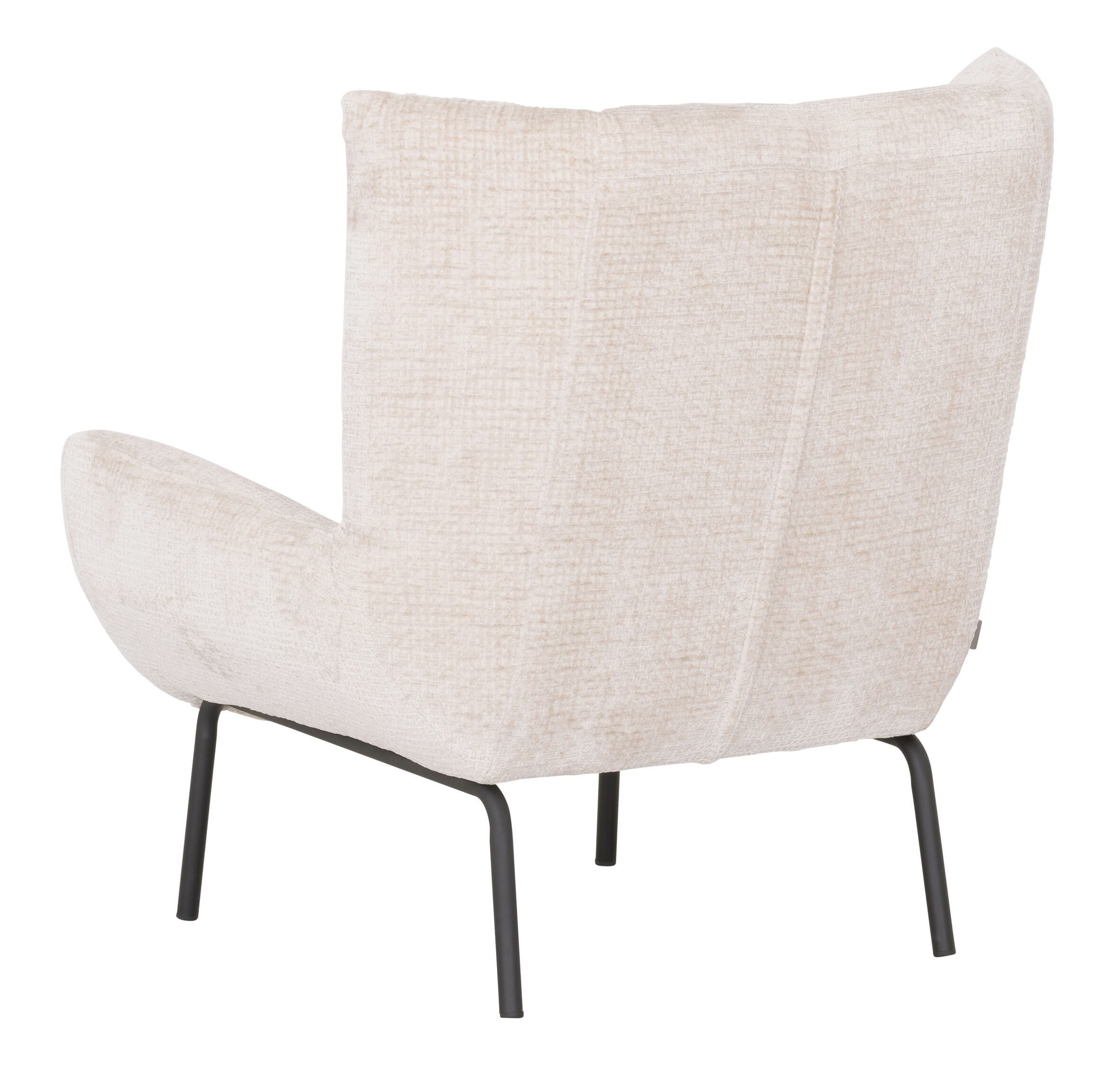 MUST Living Fauteuil 'Astro' Chenille, kleur Naturel