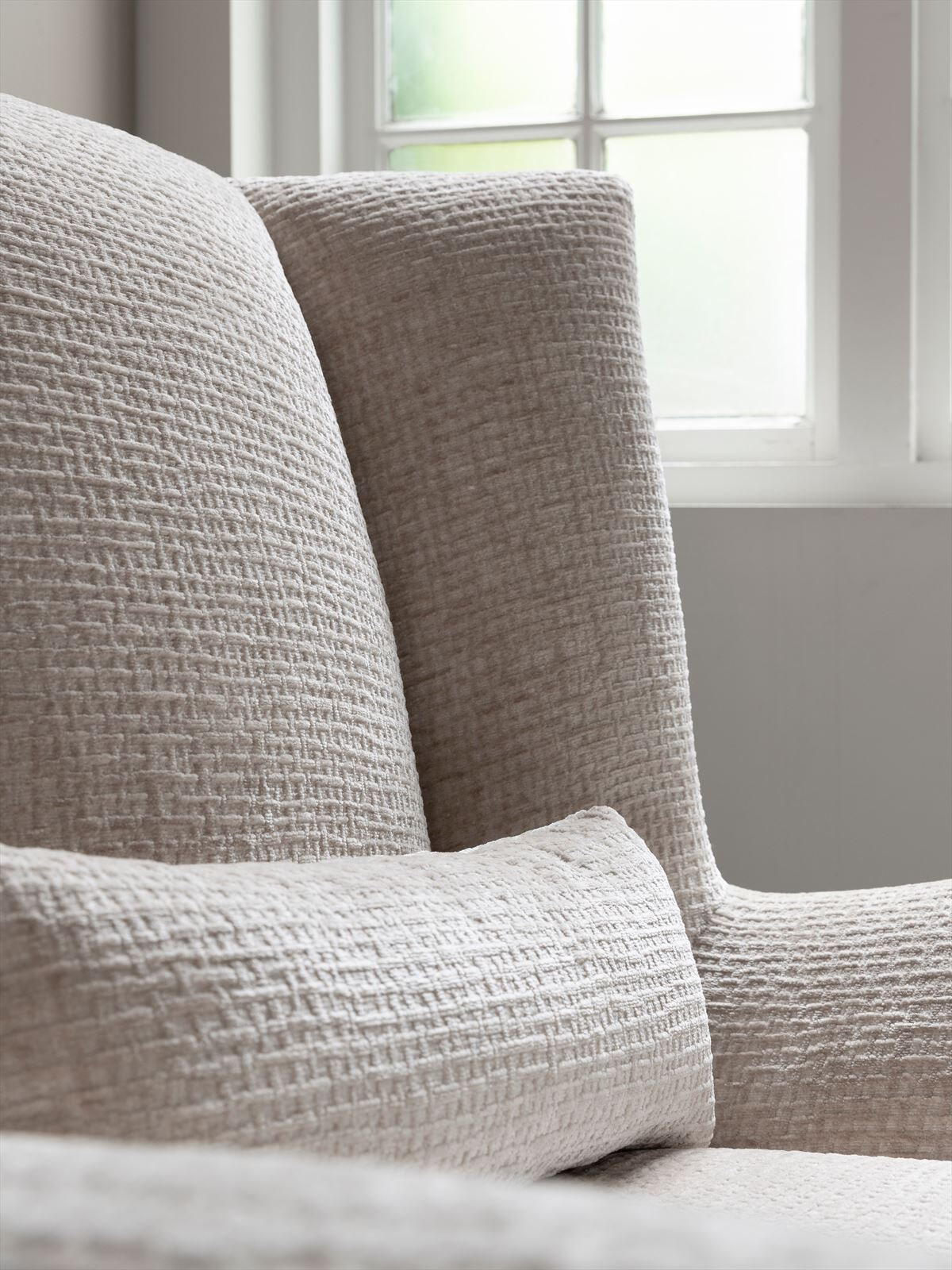 MUST Living Fauteuil 'Astro' Chenille, kleur Naturel