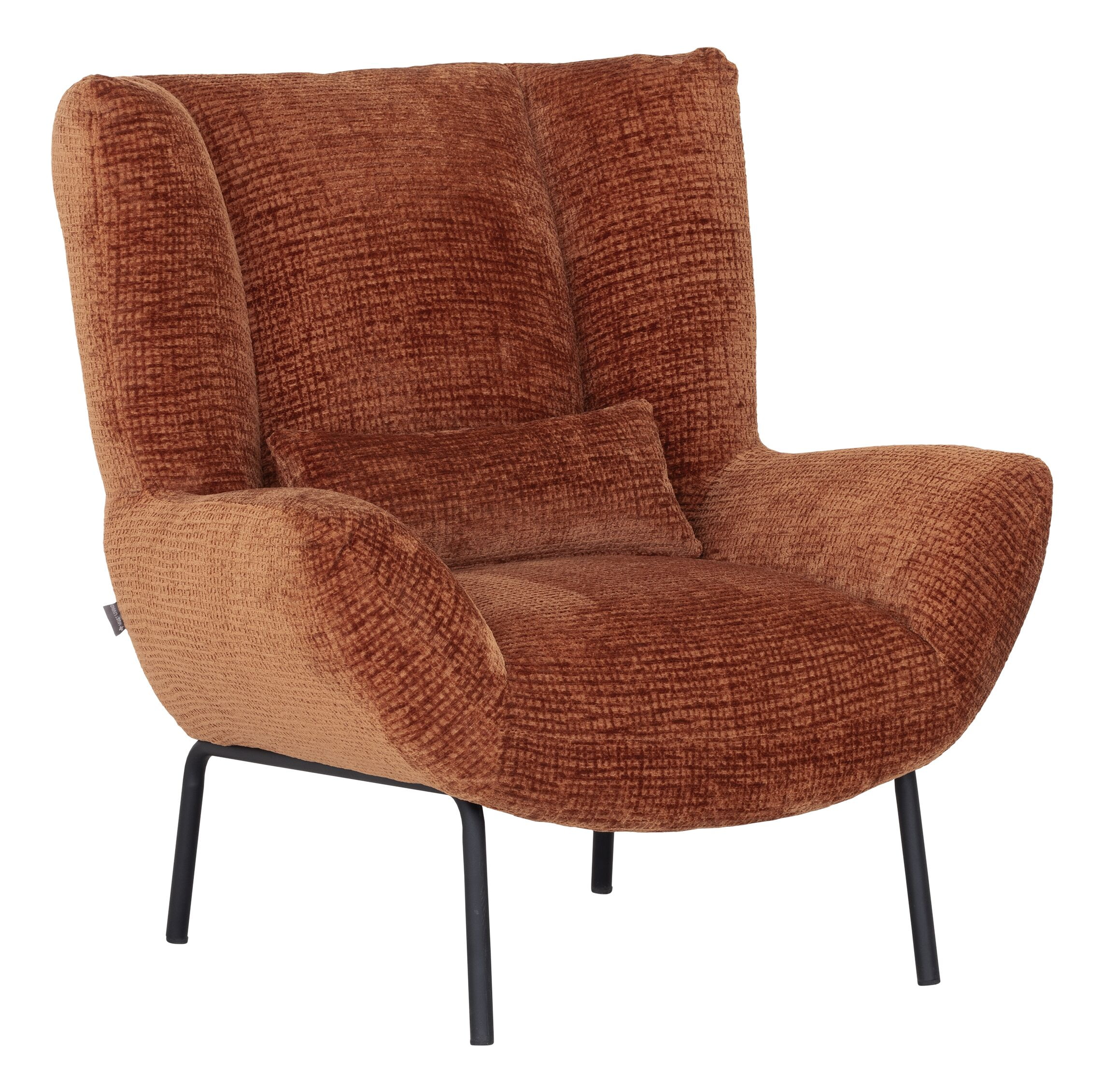 MUST Living Fauteuil 'Astro' Chenille, kleur Cinnamon