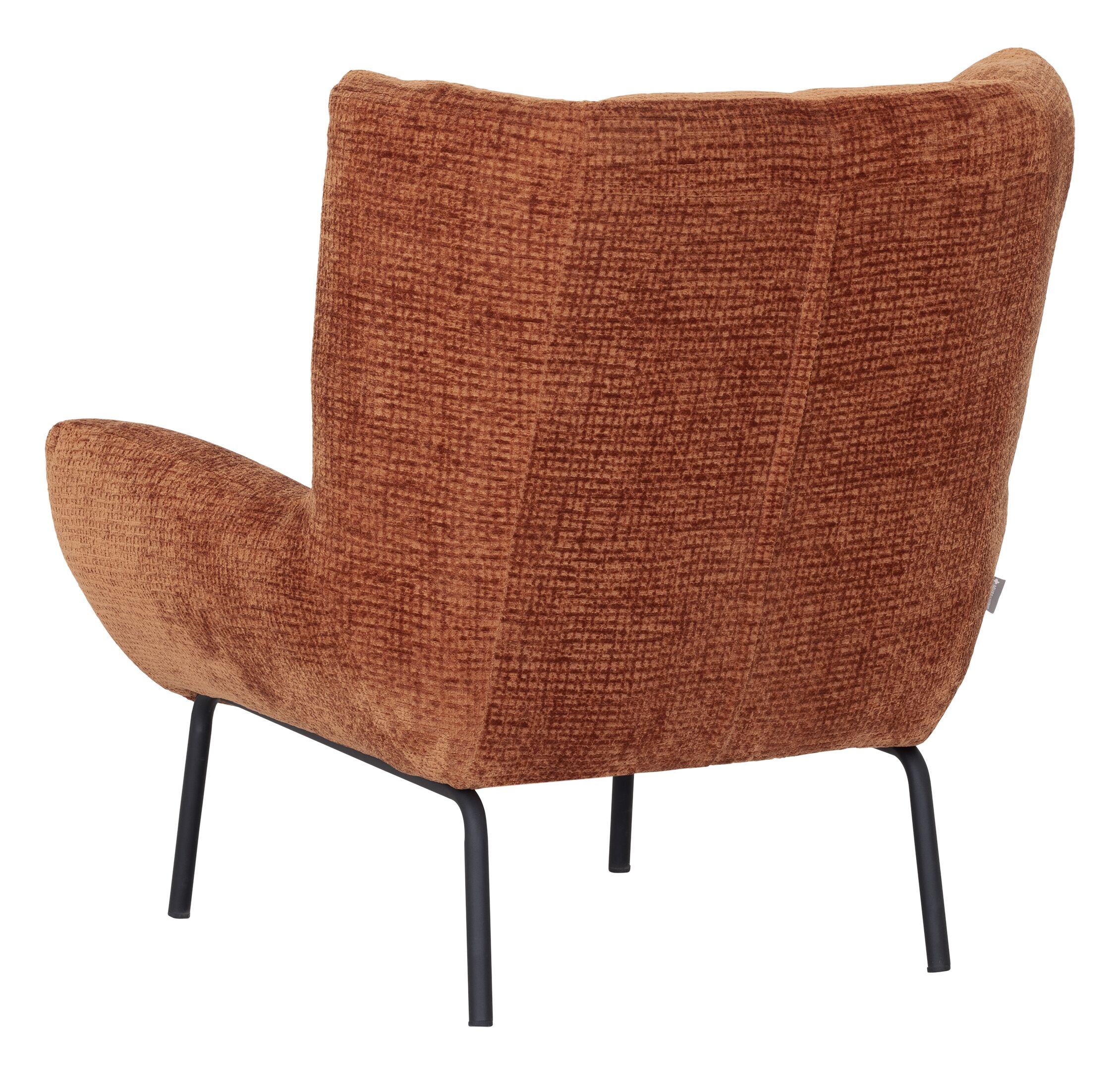 MUST Living Fauteuil 'Astro' Chenille, kleur Cinnamon