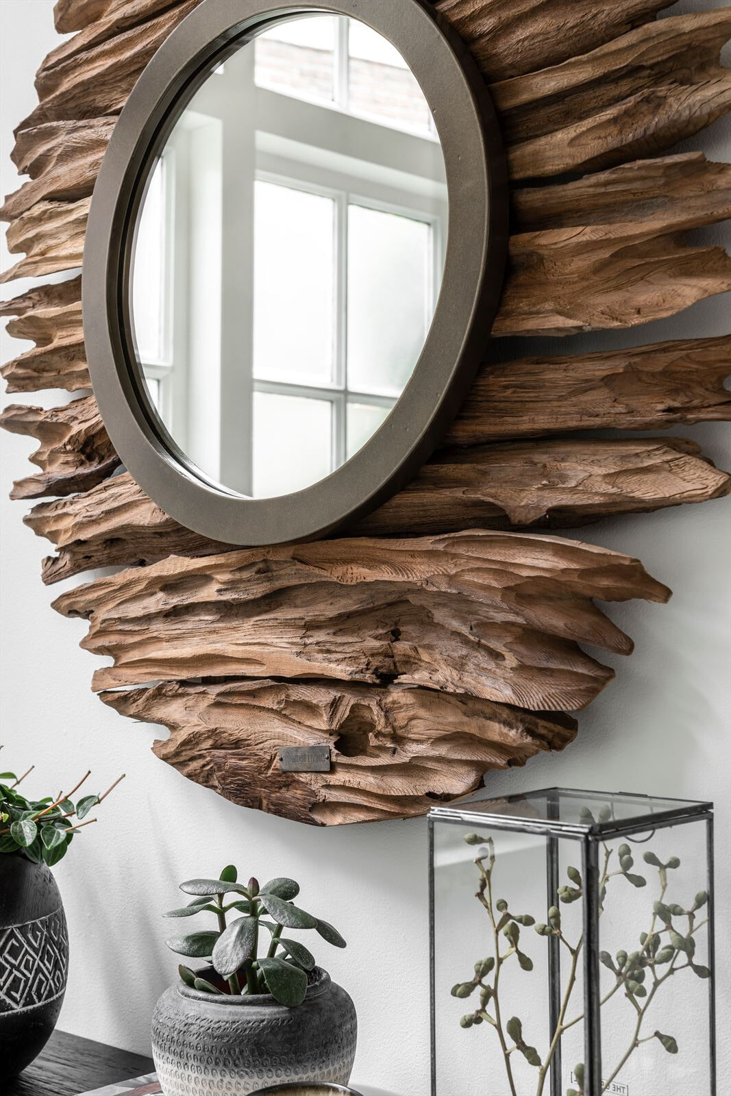 MUST Living Spiegel 'Pure' Teakhout, 85cm